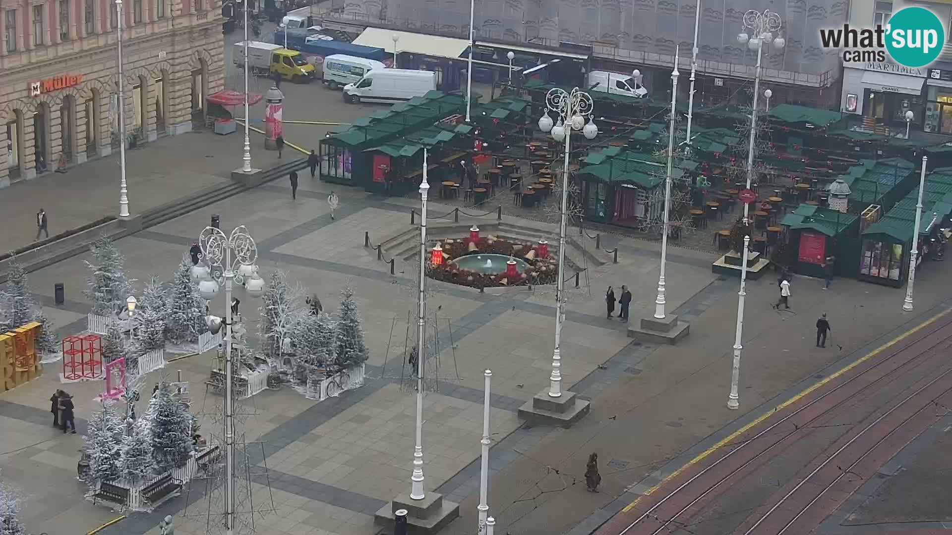Plaza Ban Jelačić camera en vivo Zagreb – Hotel Dubrovnik