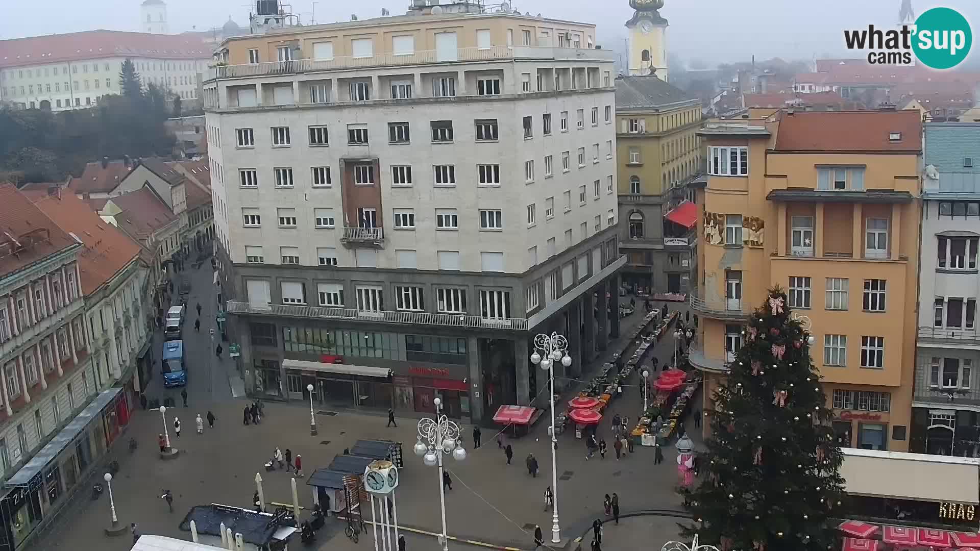 Plaza Ban Jelačić camera en vivo Zagreb – Hotel Dubrovnik