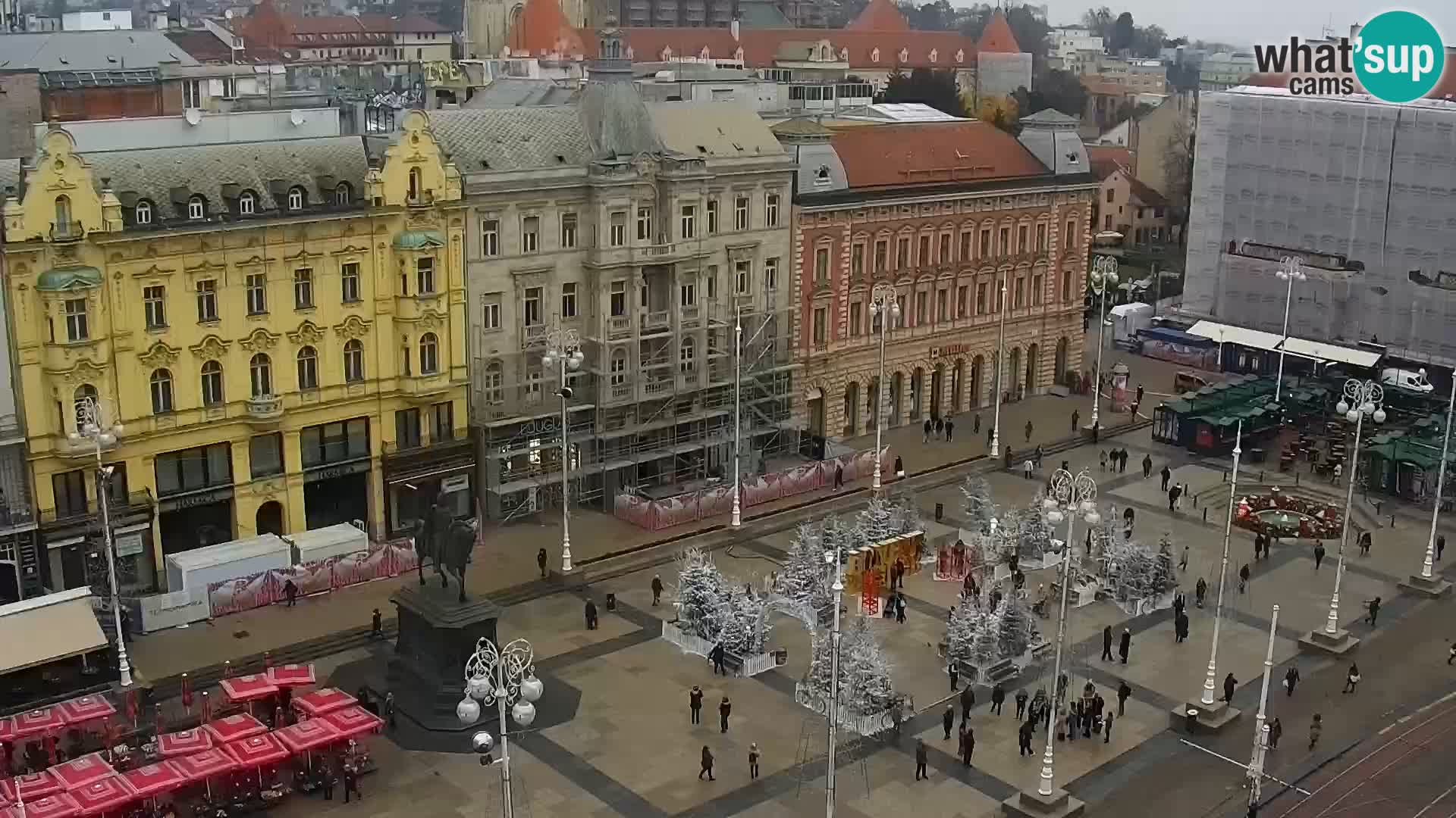 Plaza Ban Jelačić camera en vivo Zagreb – Hotel Dubrovnik