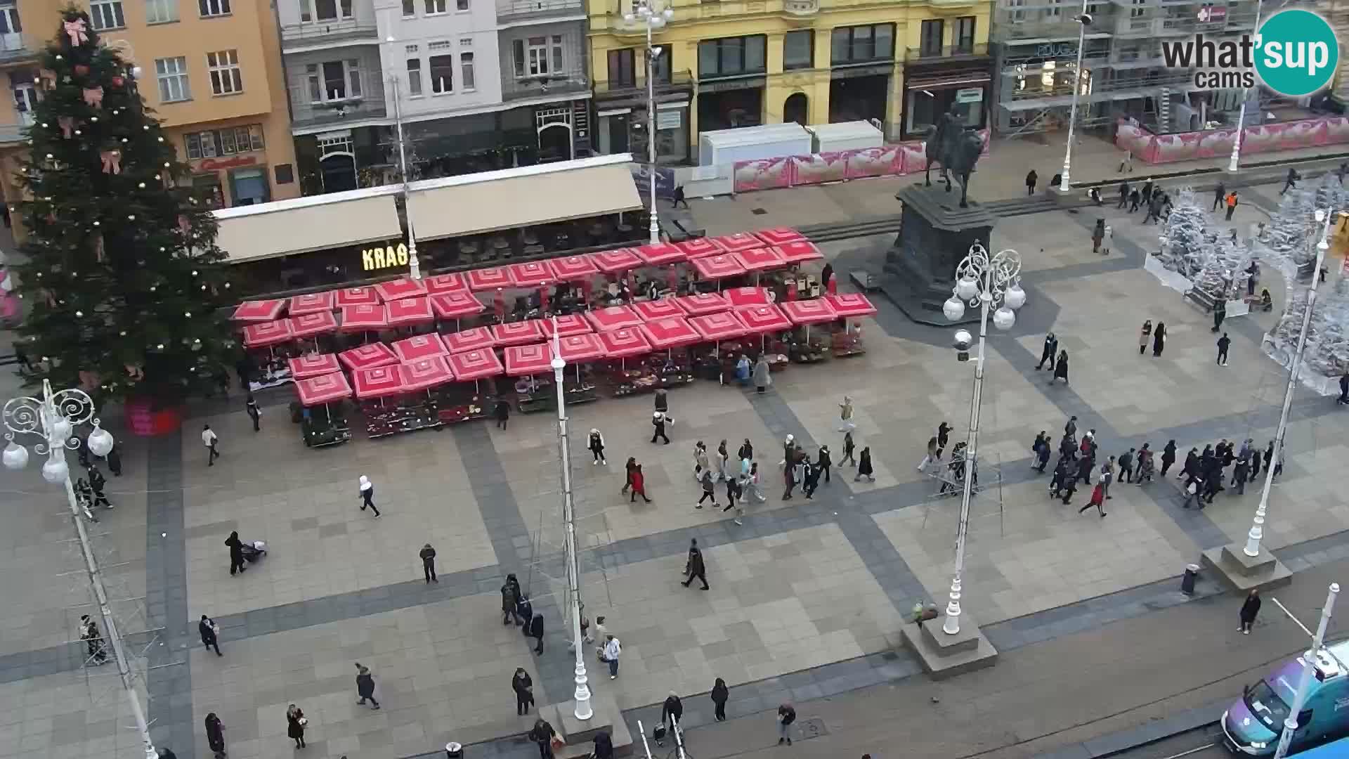 Trg Bana Jelačića web kamera Zagreb – Hotel Dubrovnik