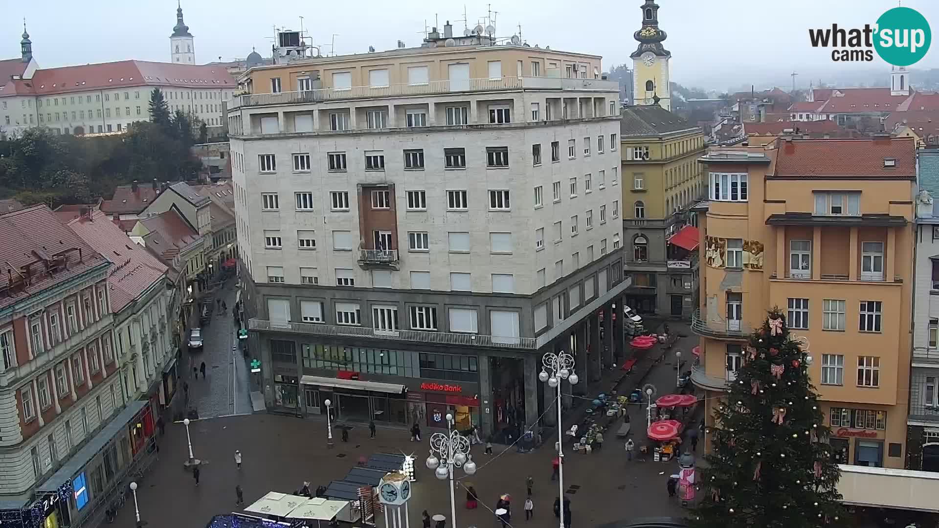 Trg Bana Jelačića web kamera Zagreb – Hotel Dubrovnik