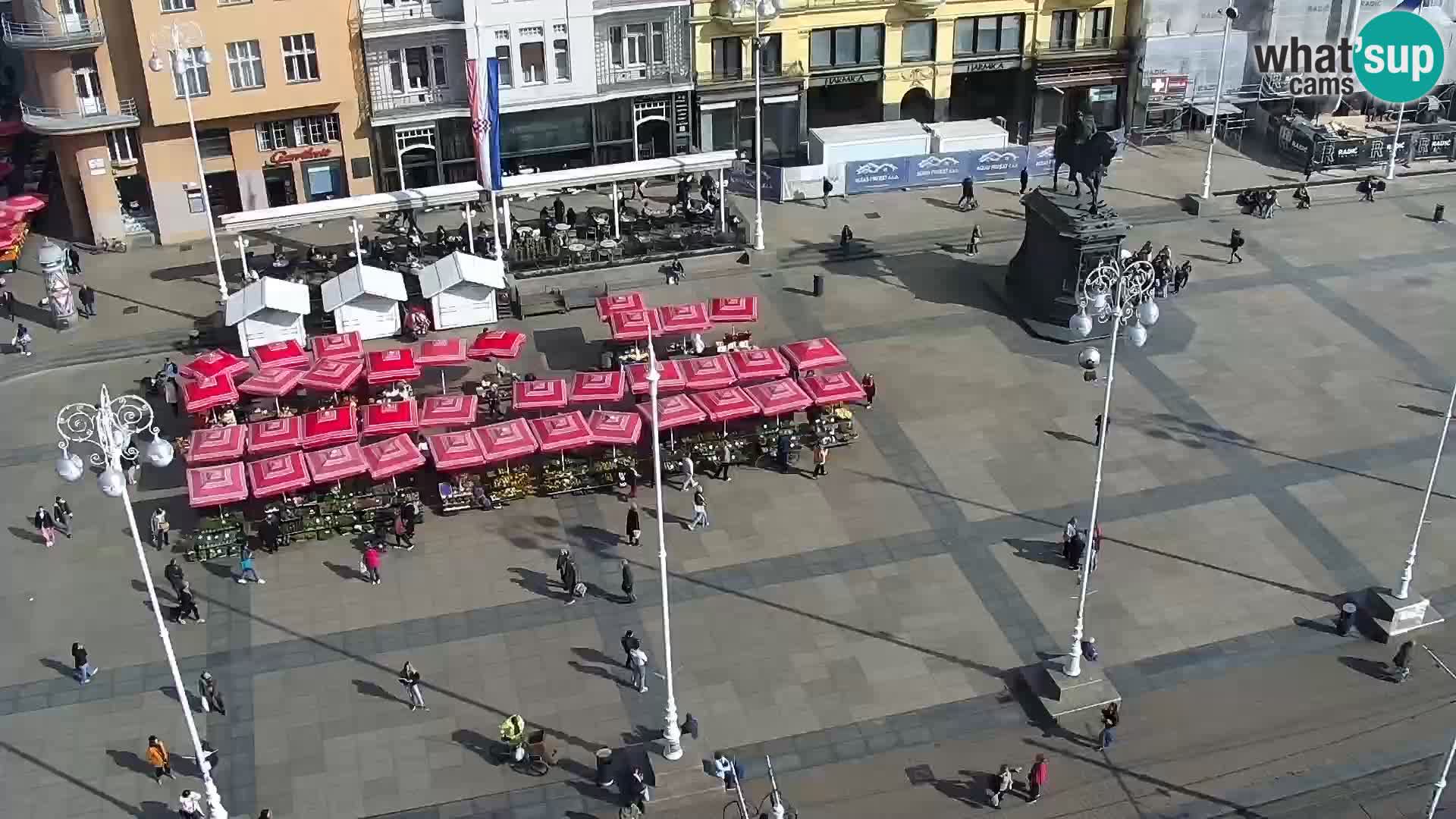 Trg Bana Jelačića v živo Zagreb – Hotel Dubrovnik