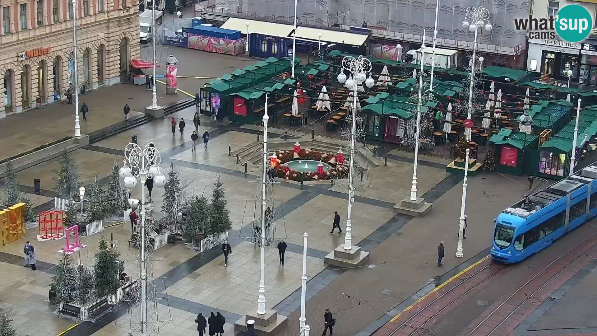 Plaza Ban Jelačić camera en vivo Zagreb – Hotel Dubrovnik