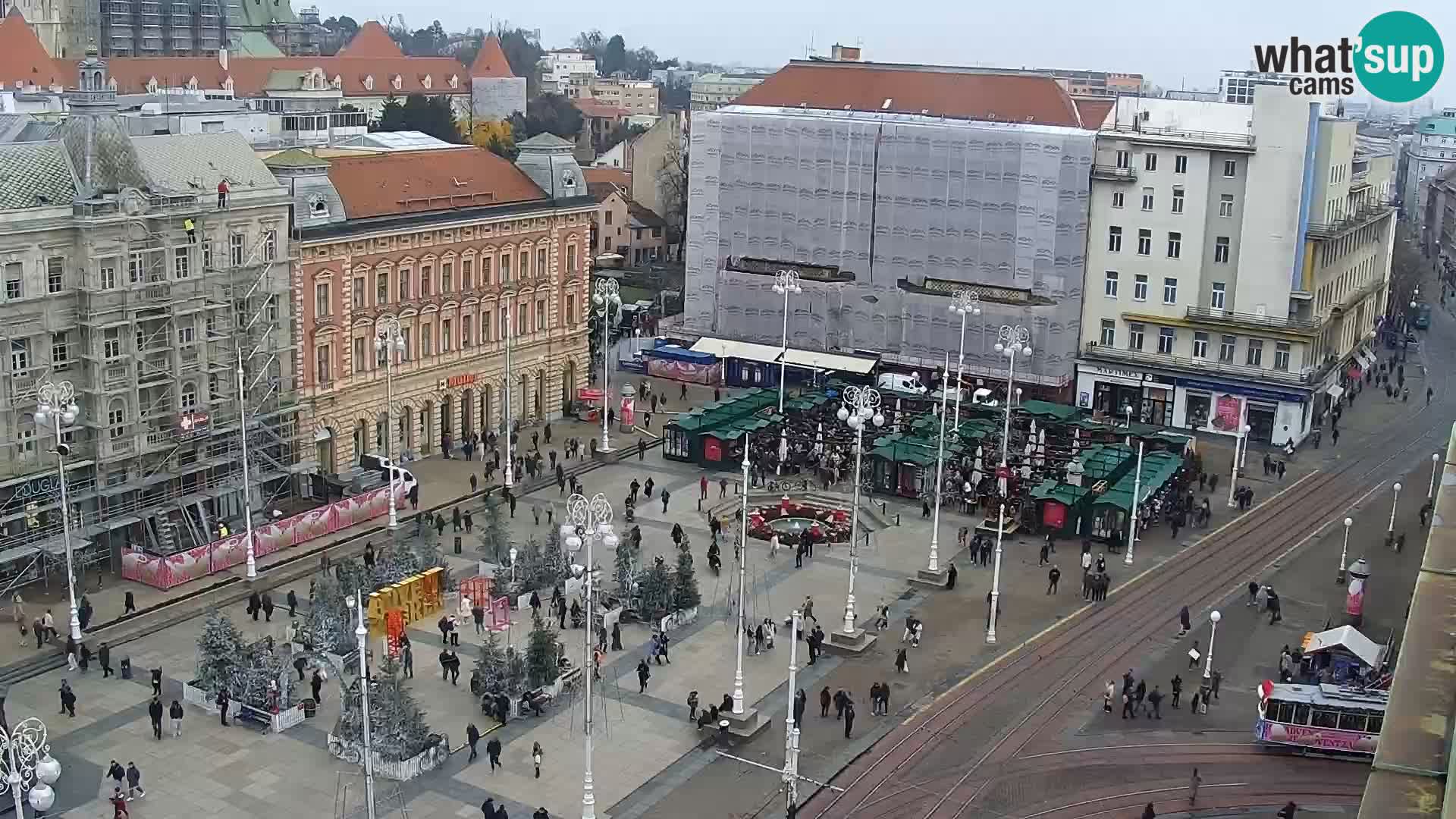 Ban Jelačić Platz  Live webcam Zagreb – Hotel Dubrovnik