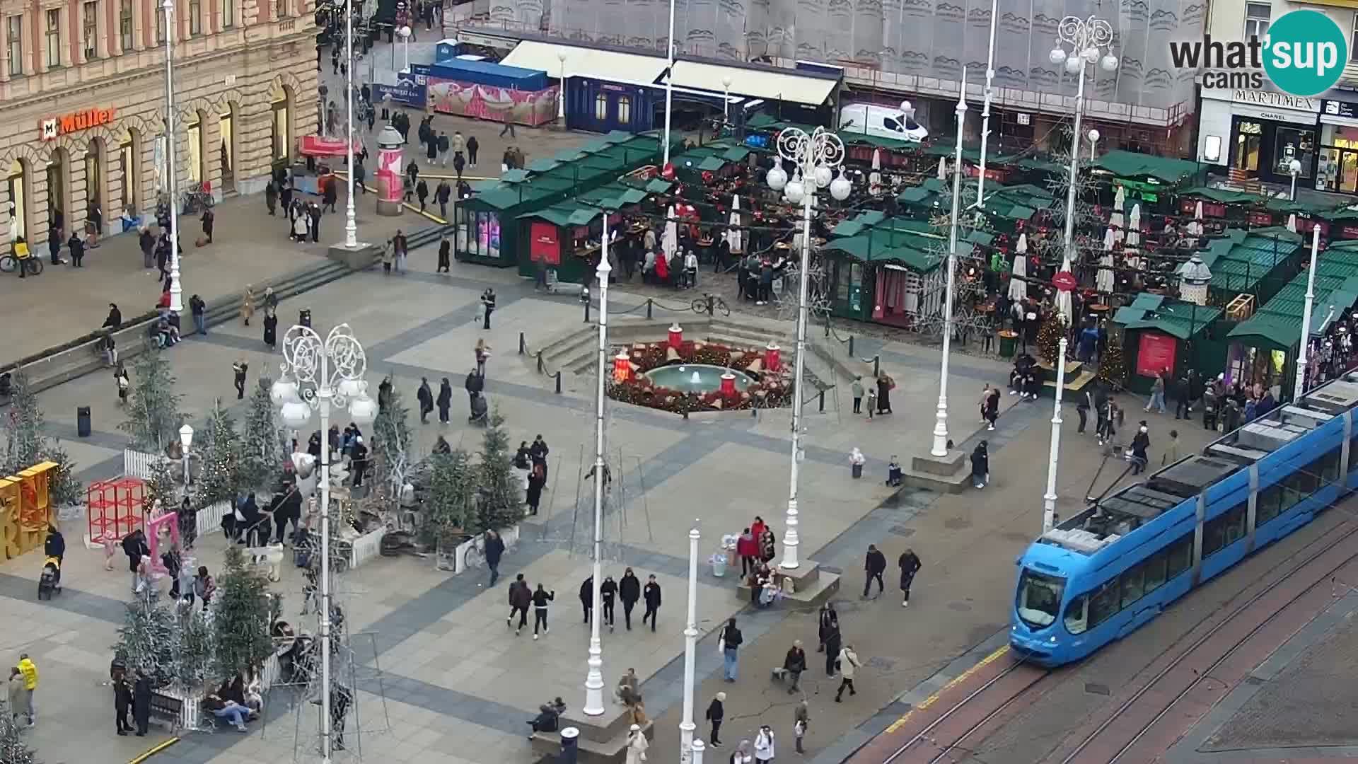Plaza Ban Jelačić camera en vivo Zagreb – Hotel Dubrovnik