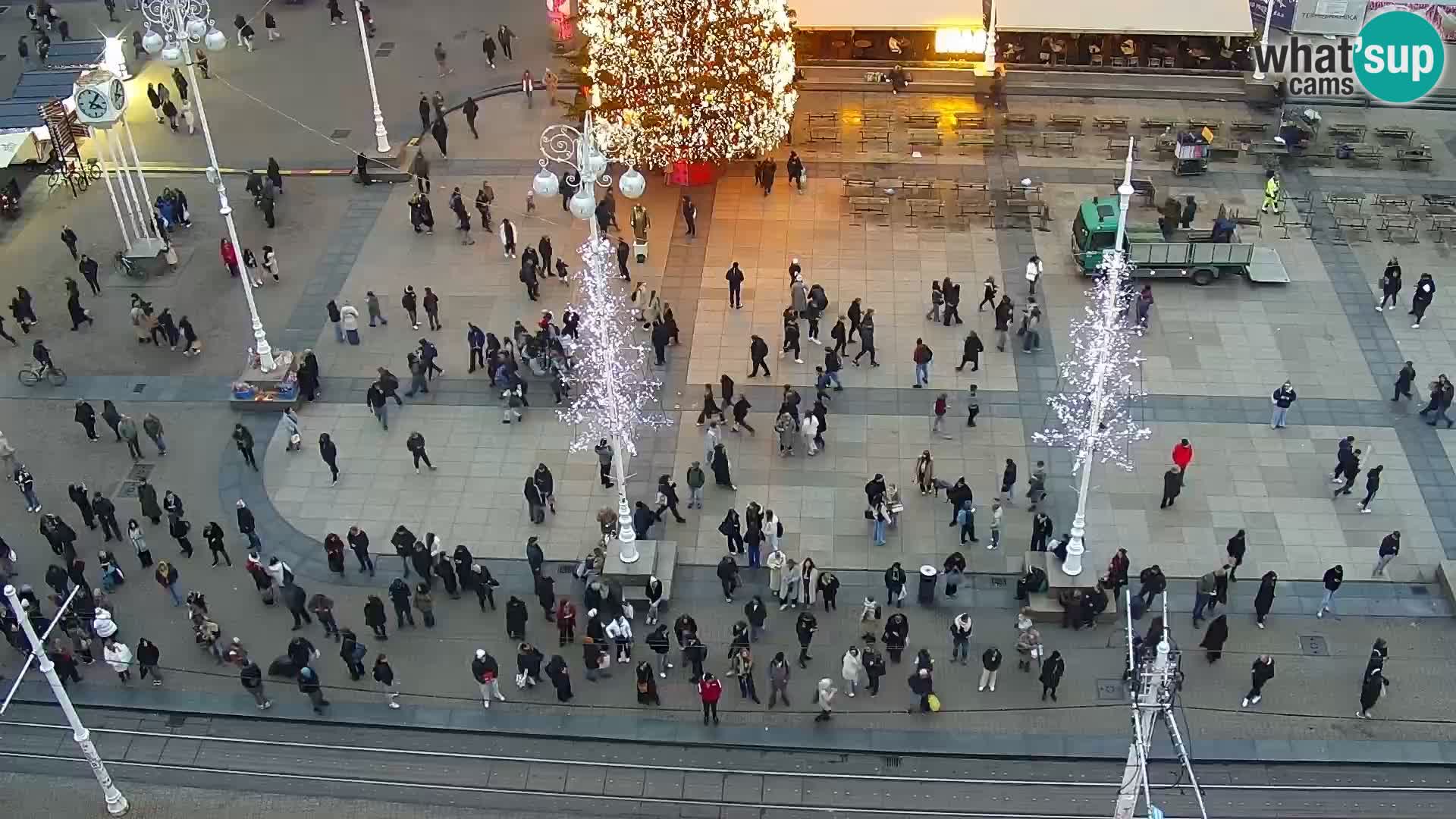 Plaza Ban Jelačić camera en vivo Zagreb – Hotel Dubrovnik