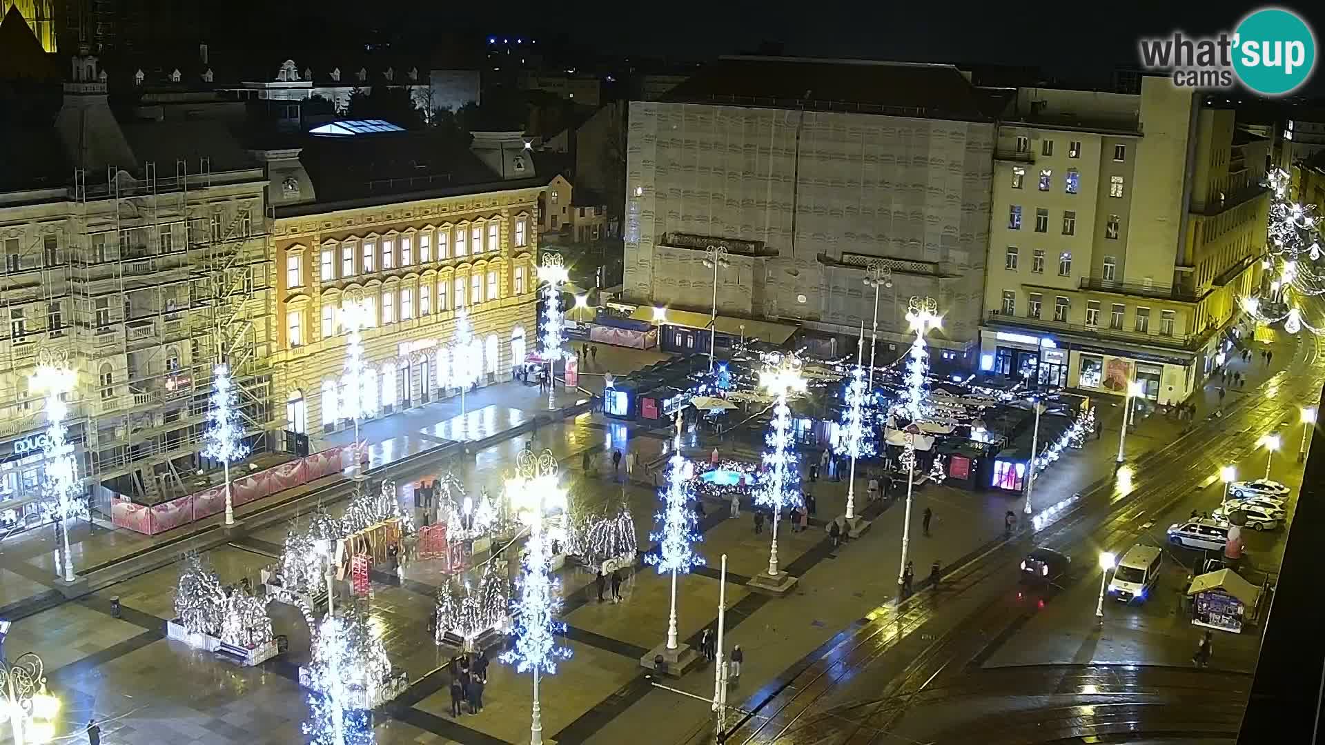Trg Bana Jelačića v živo Zagreb – Hotel Dubrovnik