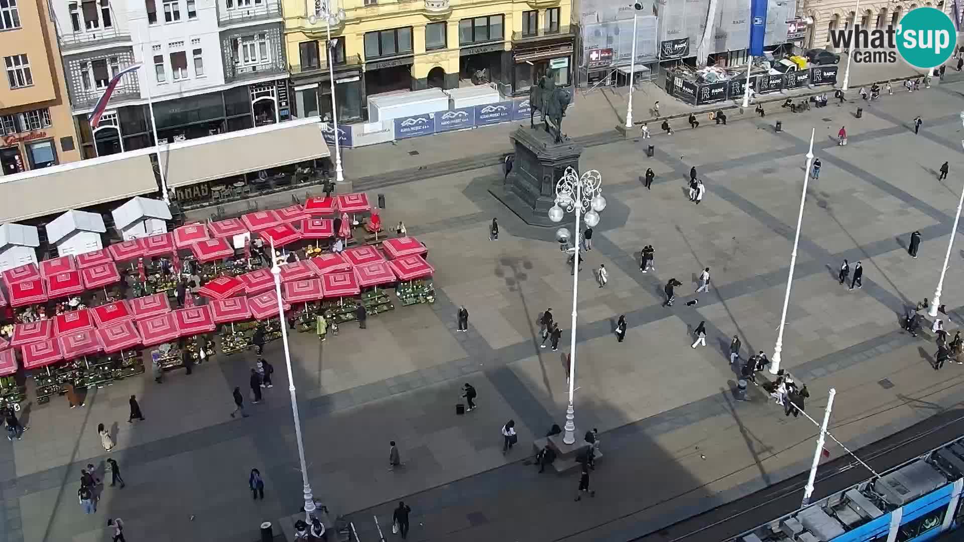 Trg Bana Jelačića web kamera Zagreb – Hotel Dubrovnik