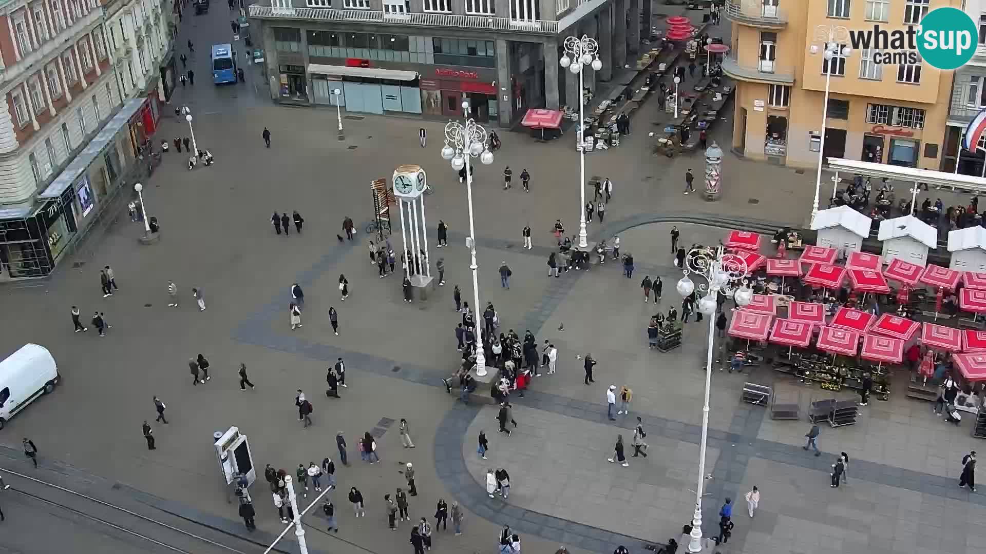 Ban Jelačić Platz  Live webcam Zagreb – Hotel Dubrovnik