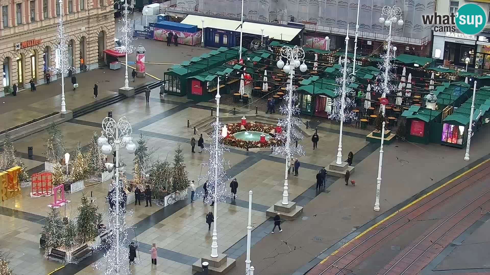 Ban Jelačić Platz  Live webcam Zagreb – Hotel Dubrovnik