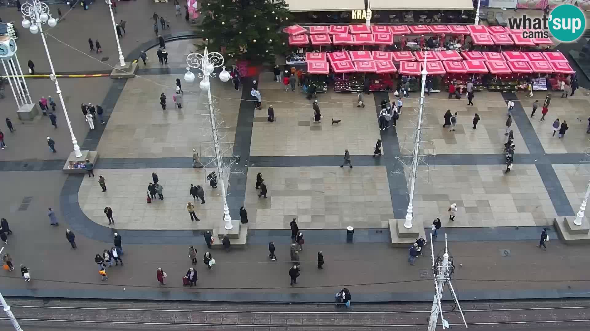Plaza Ban Jelačić camera en vivo Zagreb – Hotel Dubrovnik