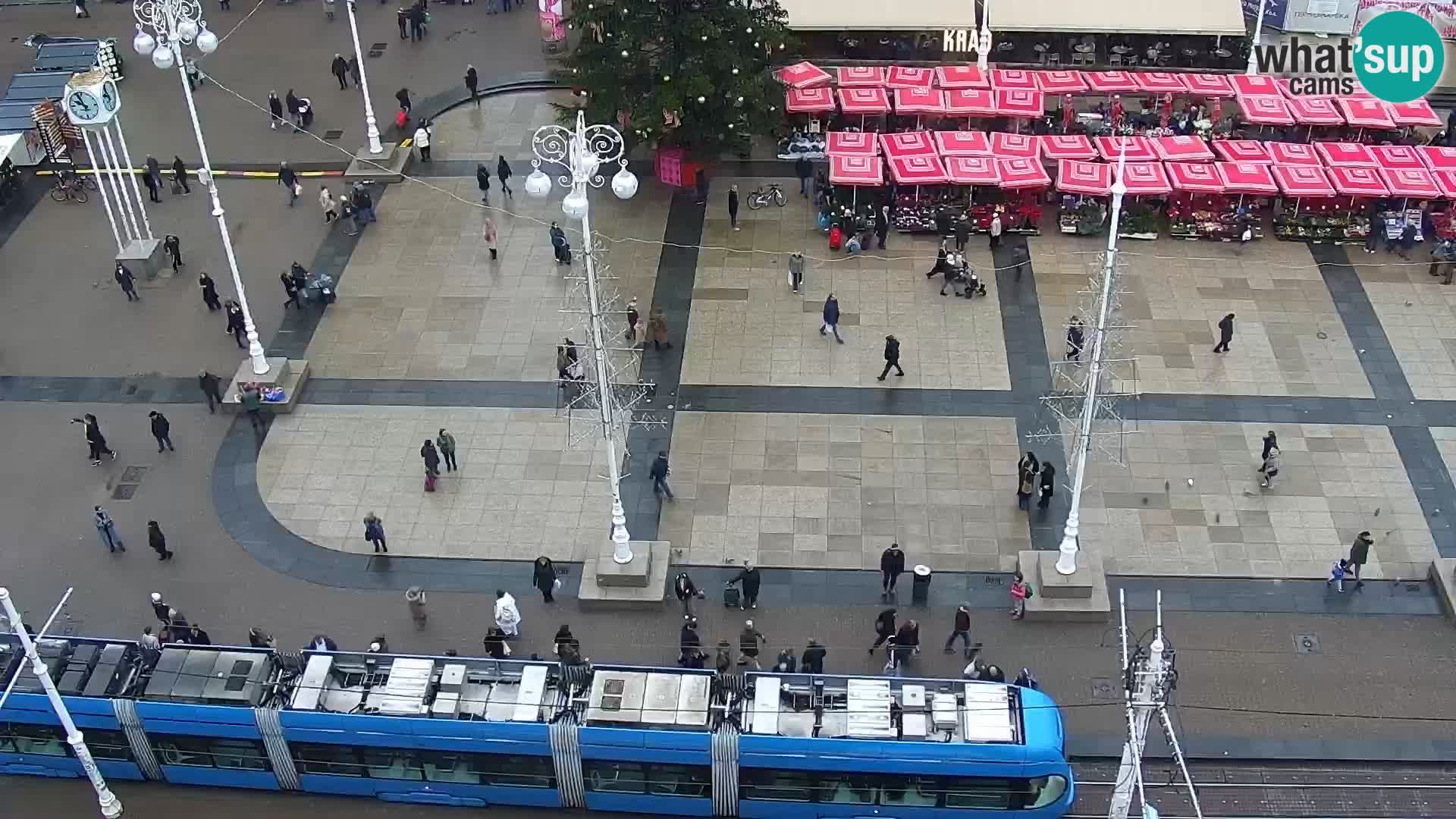 Trg Bana Jelačića web kamera Zagreb – Hotel Dubrovnik