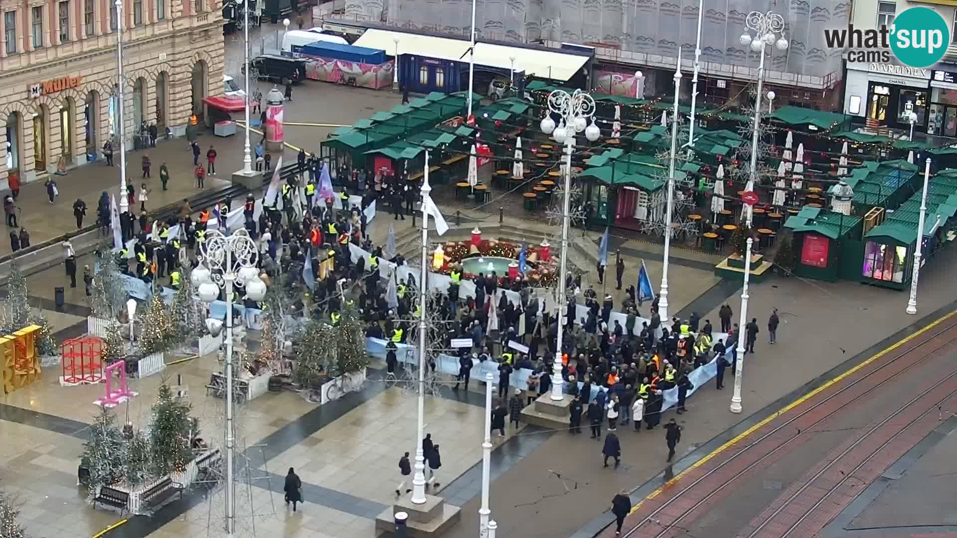 Ban Jelačić Platz  Live webcam Zagreb – Hotel Dubrovnik