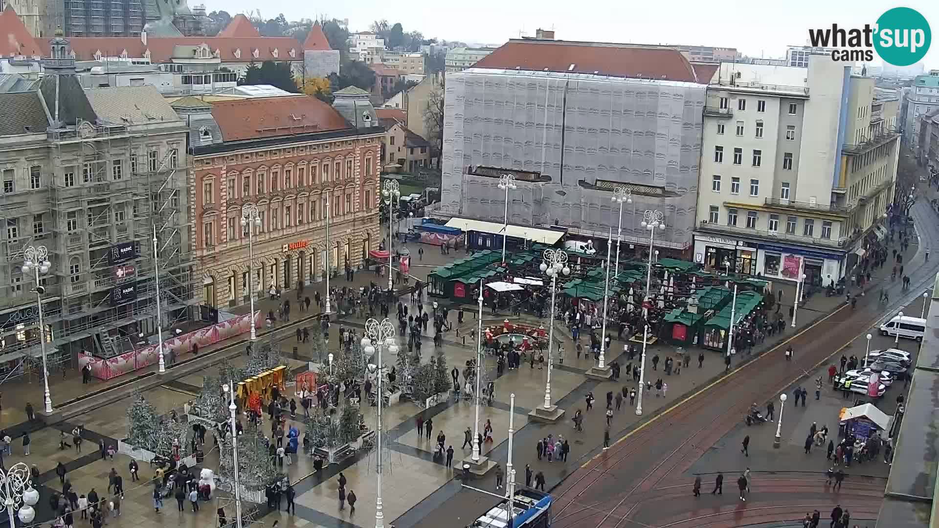 Plaza Ban Jelačić camera en vivo Zagreb – Hotel Dubrovnik