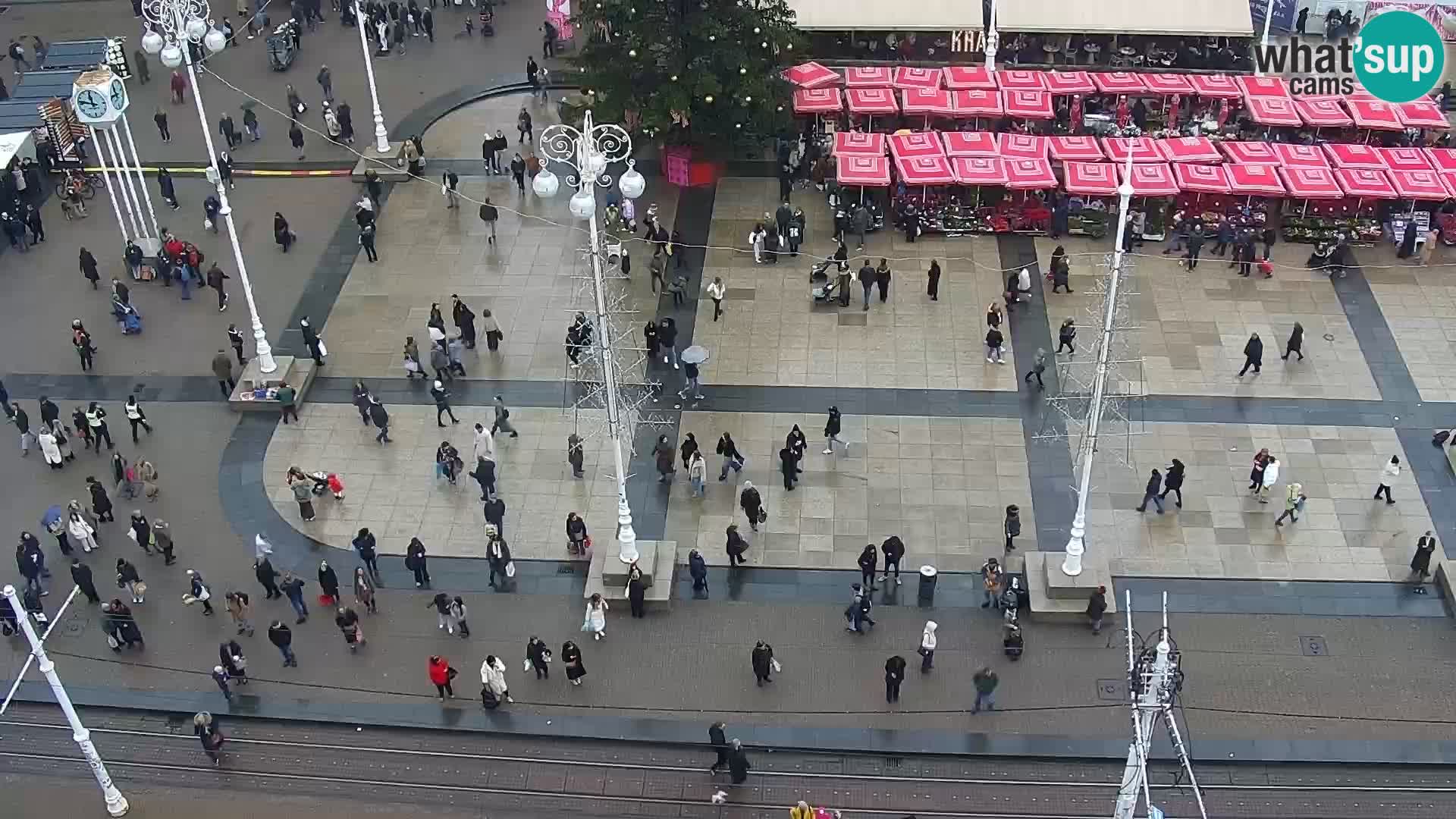 Plaza Ban Jelačić camera en vivo Zagreb – Hotel Dubrovnik