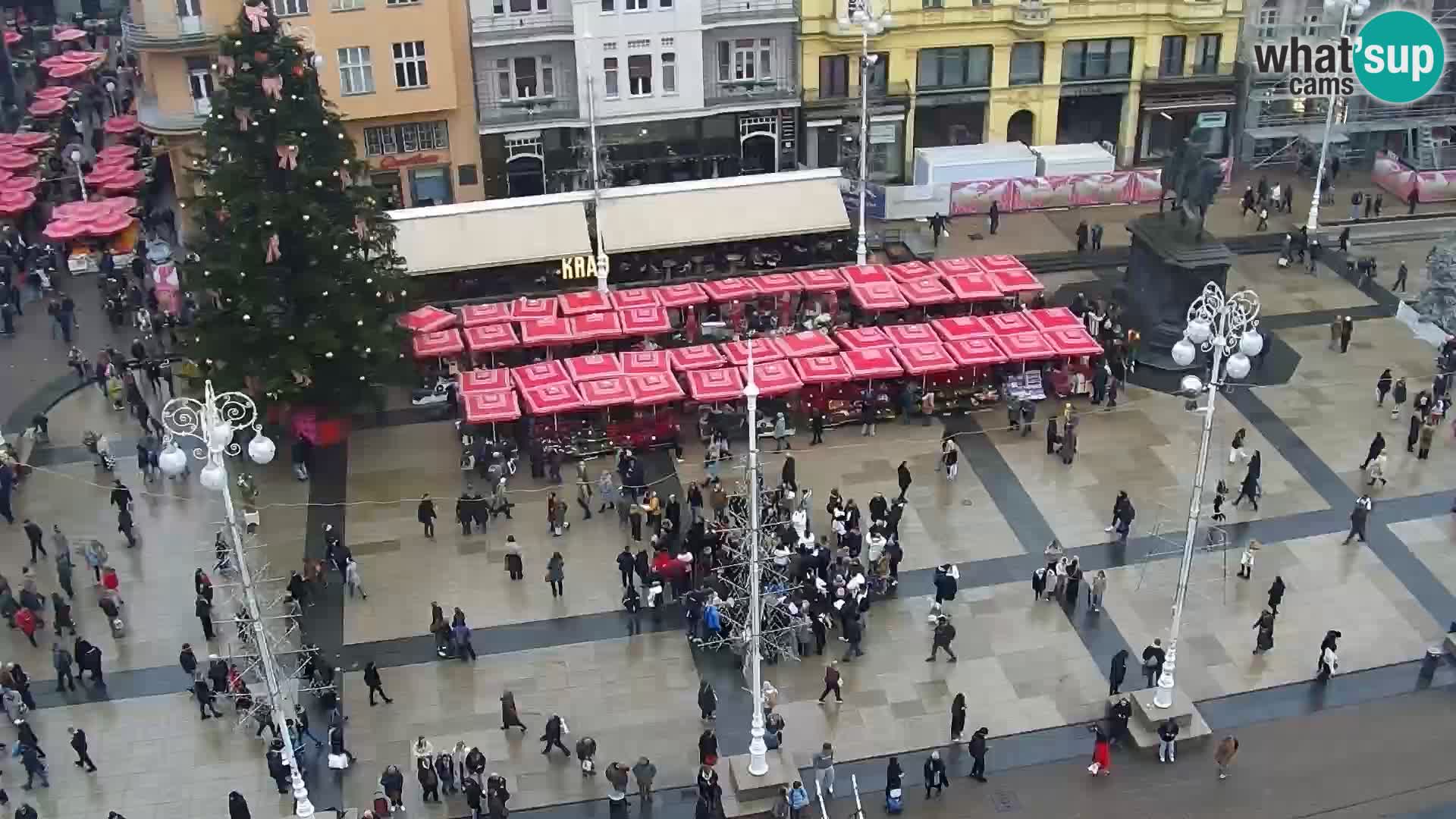 Trg Bana Jelačića v živo Zagreb – Hotel Dubrovnik