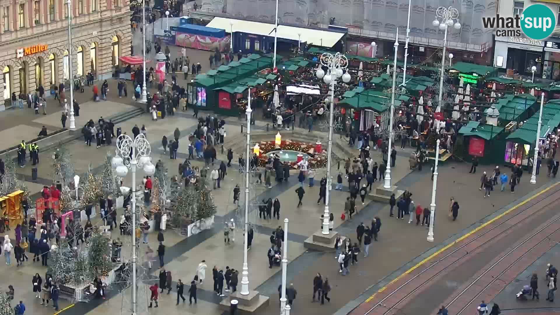 LIVE Webcam Zagreb Hotel Dubrovnik | Ban Jelačić square