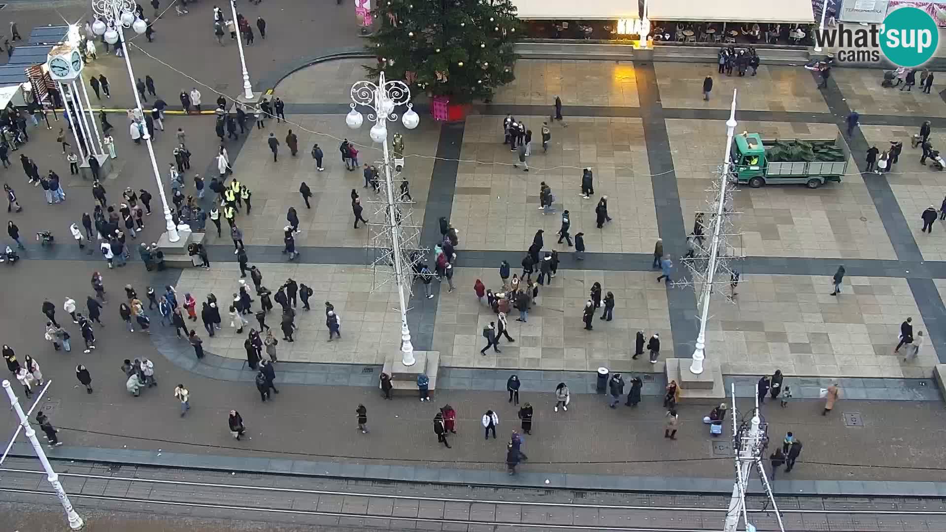 Trg Bana Jelačića v živo Zagreb – Hotel Dubrovnik