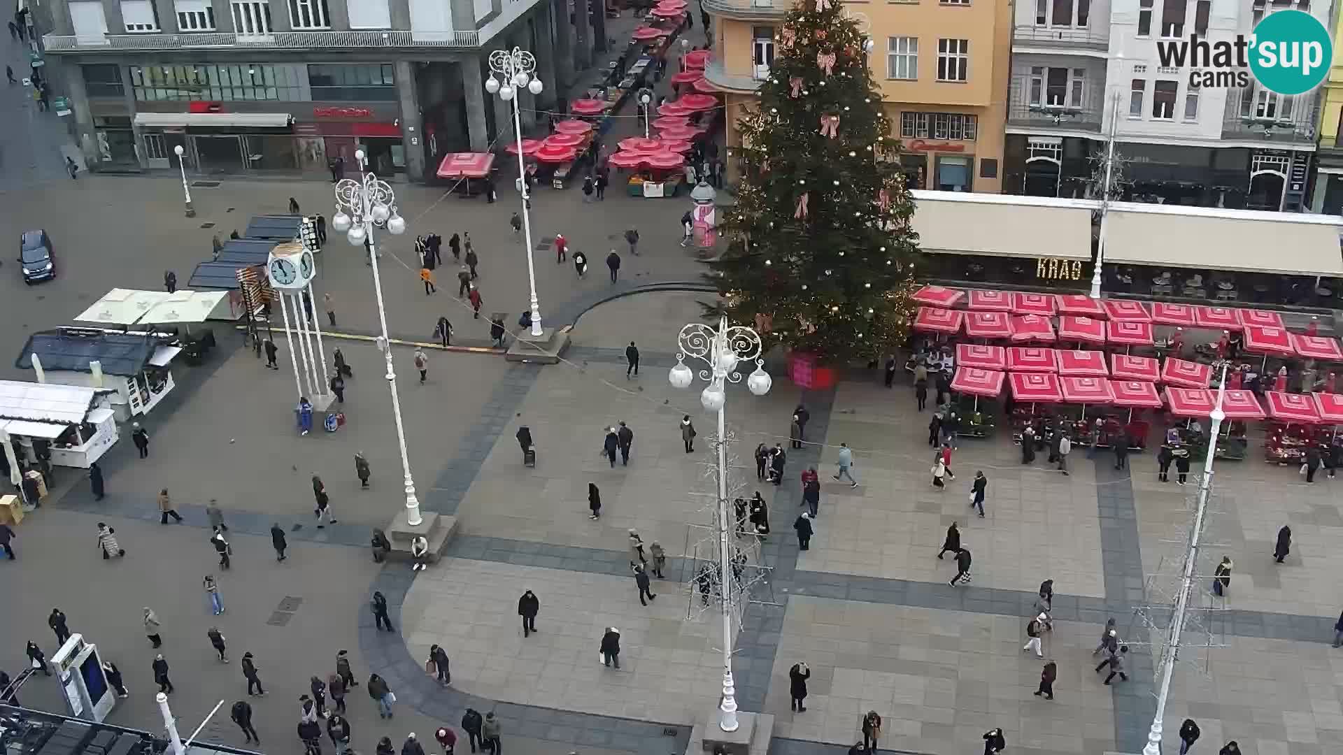 Trg Bana Jelačića web kamera Zagreb – Hotel Dubrovnik