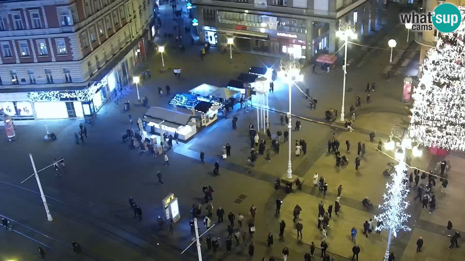 Plaza Ban Jelačić camera en vivo Zagreb – Hotel Dubrovnik