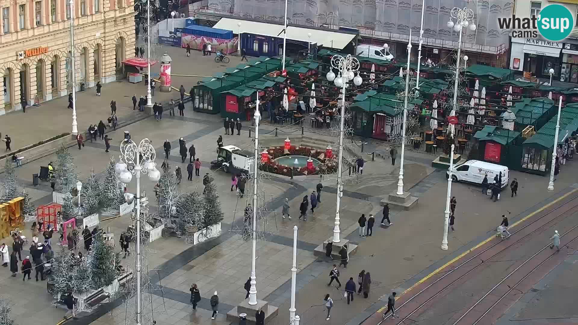 LIVE Webcam Zagreb Hotel Dubrovnik | Ban Jelačić square