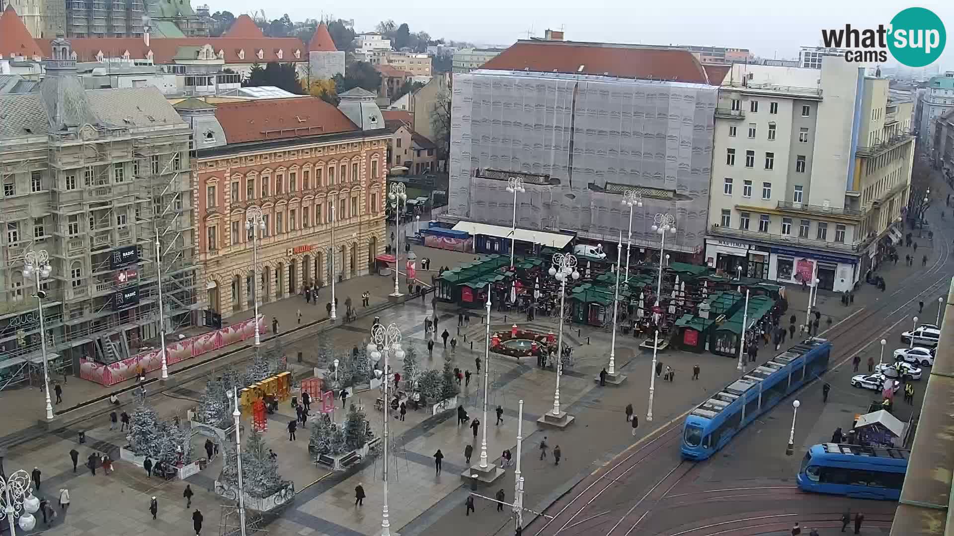 Trg Bana Jelačića web kamera Zagreb – Hotel Dubrovnik
