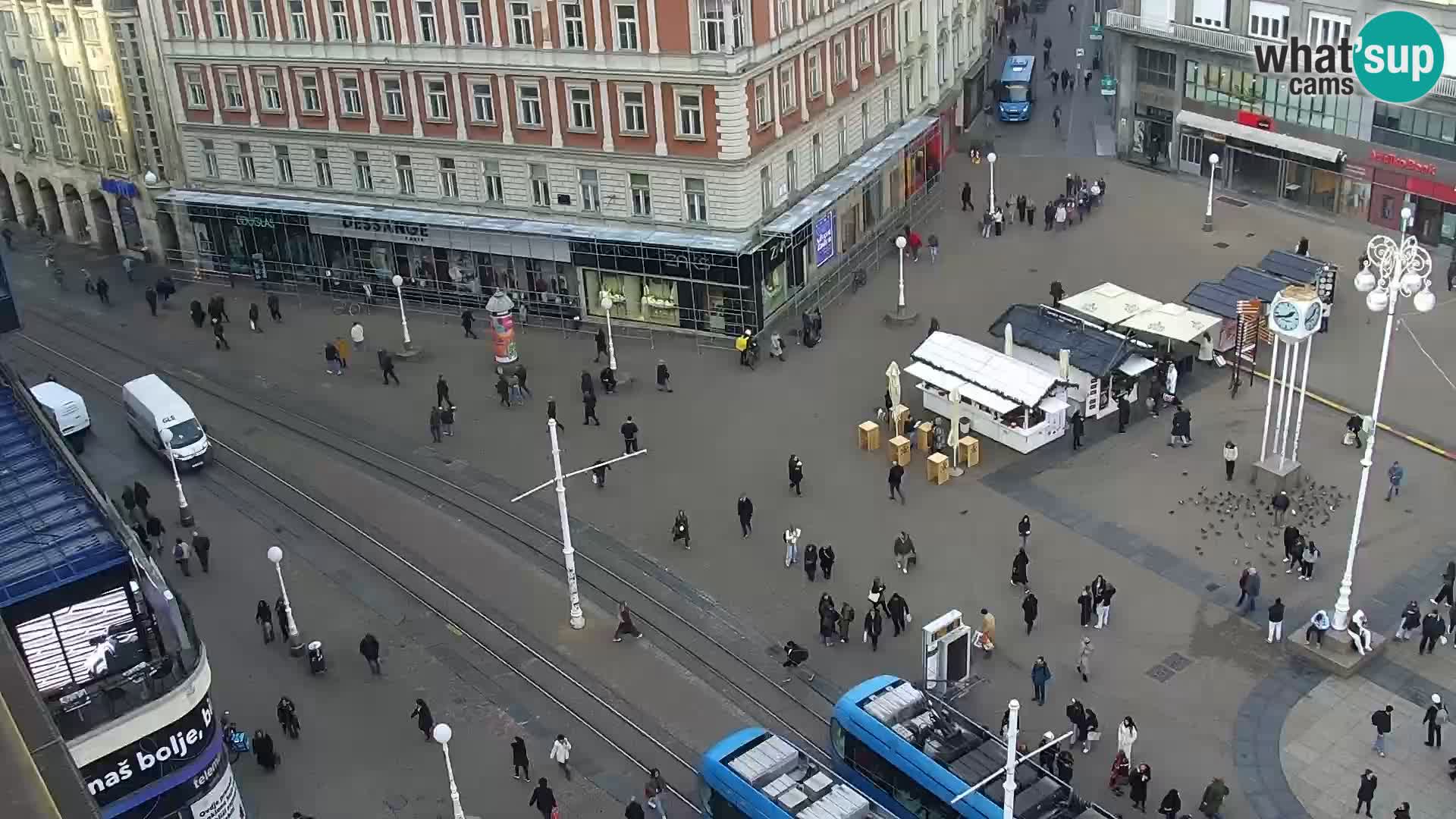 Ban Jelačić Platz  Live webcam Zagreb – Hotel Dubrovnik