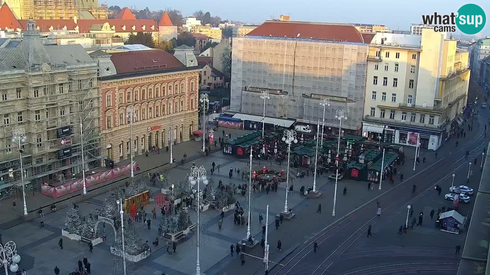Piazza Ban Jelačić livecam Zagreb – Hotel Dubrovnik