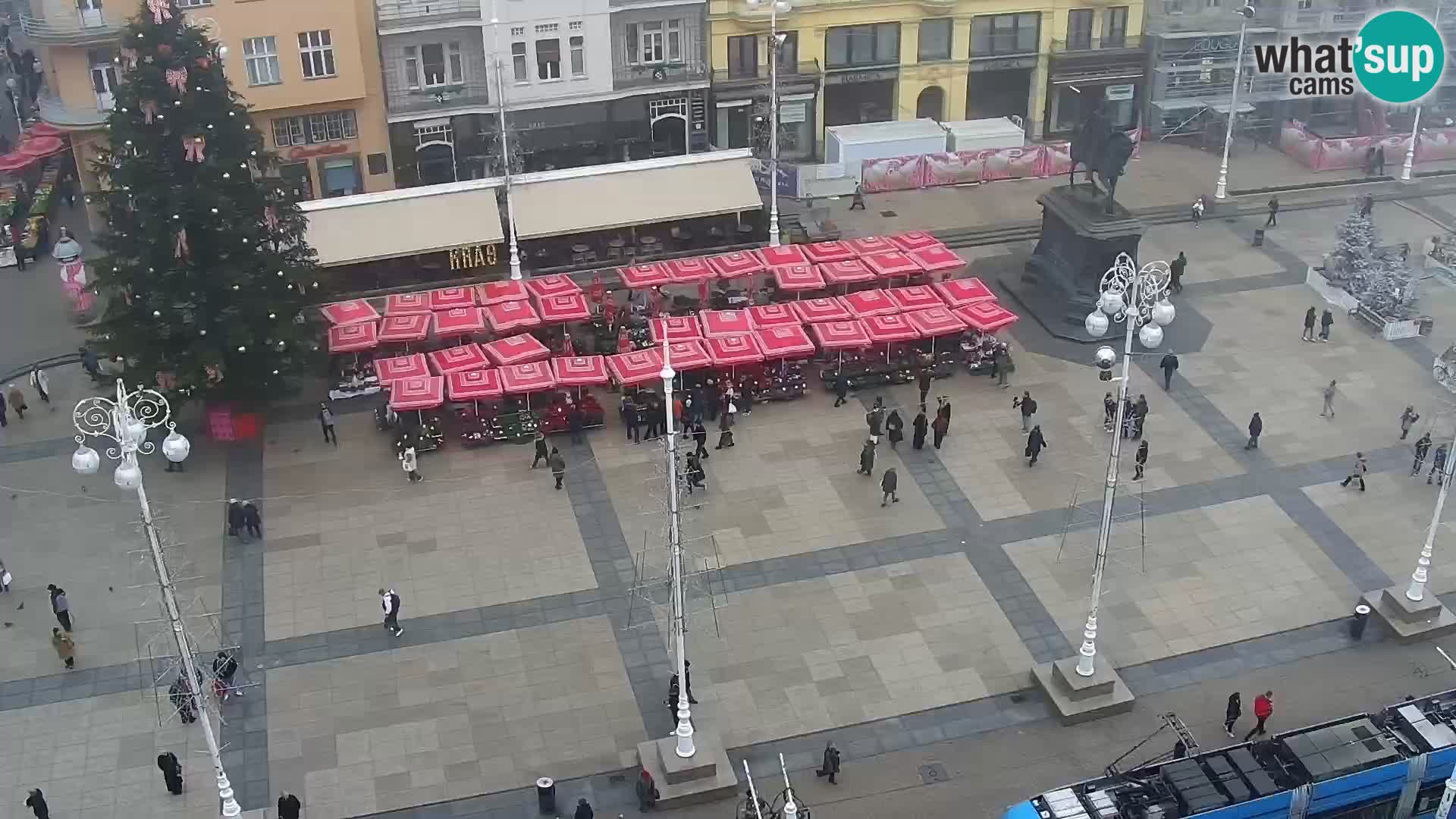 Plaza Ban Jelačić camera en vivo Zagreb – Hotel Dubrovnik