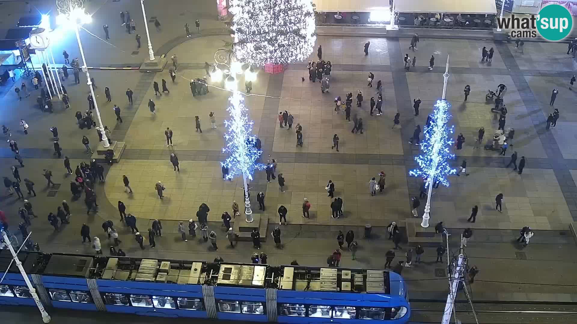 Trg Bana Jelačića v živo Zagreb – Hotel Dubrovnik