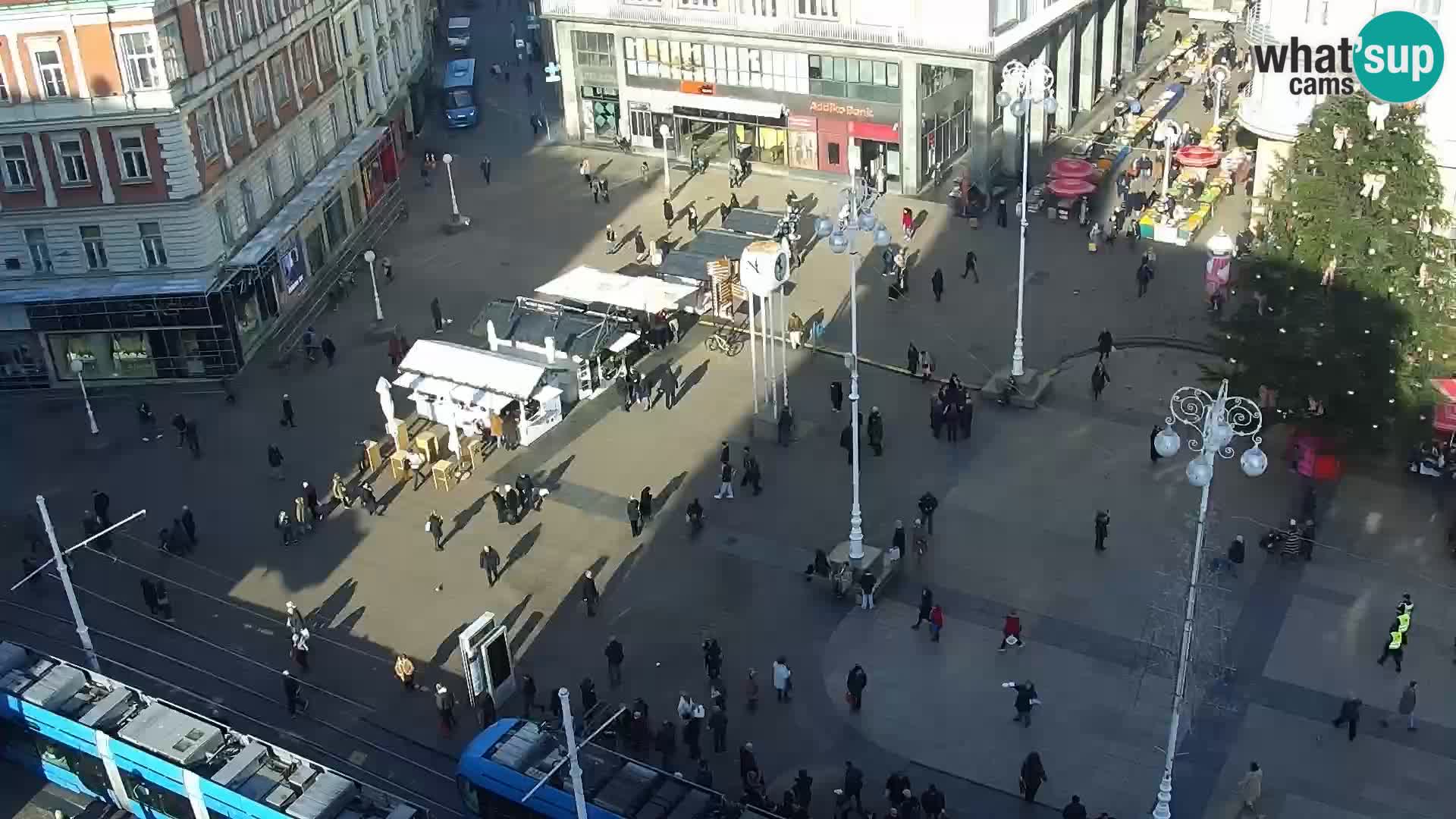 Trg Bana Jelačića web kamera Zagreb – Hotel Dubrovnik