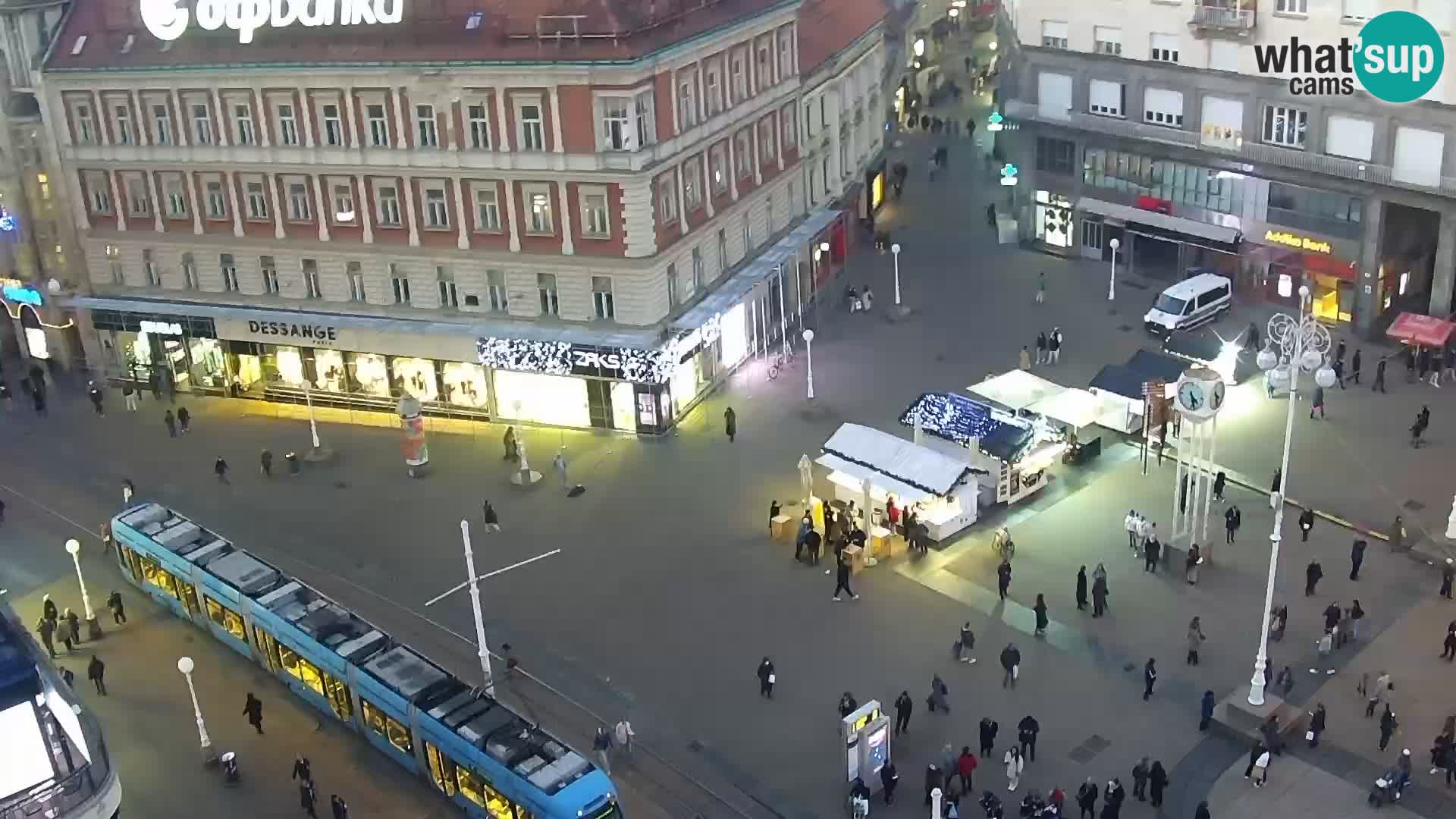 Ban Jelačić Platz  Live webcam Zagreb – Hotel Dubrovnik