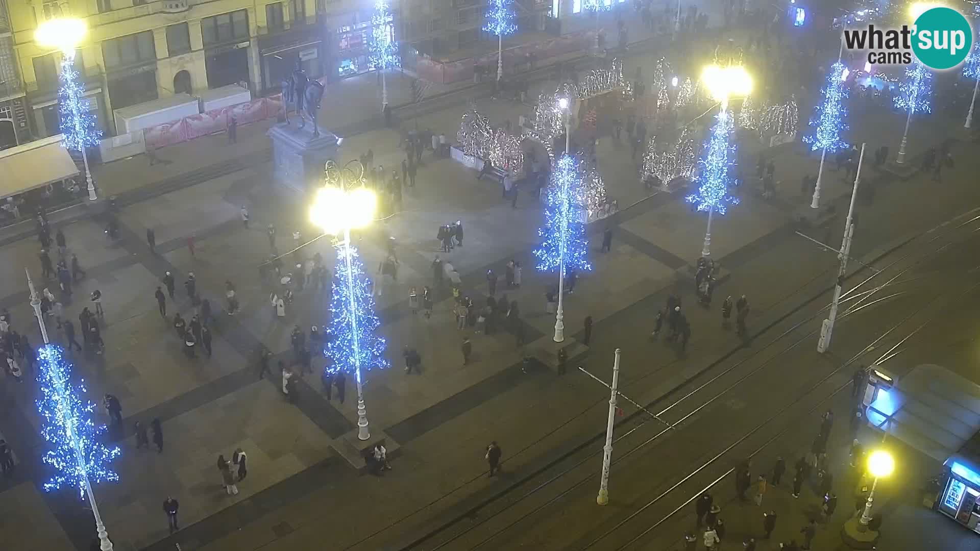 Trg Bana Jelačića v živo Zagreb – Hotel Dubrovnik