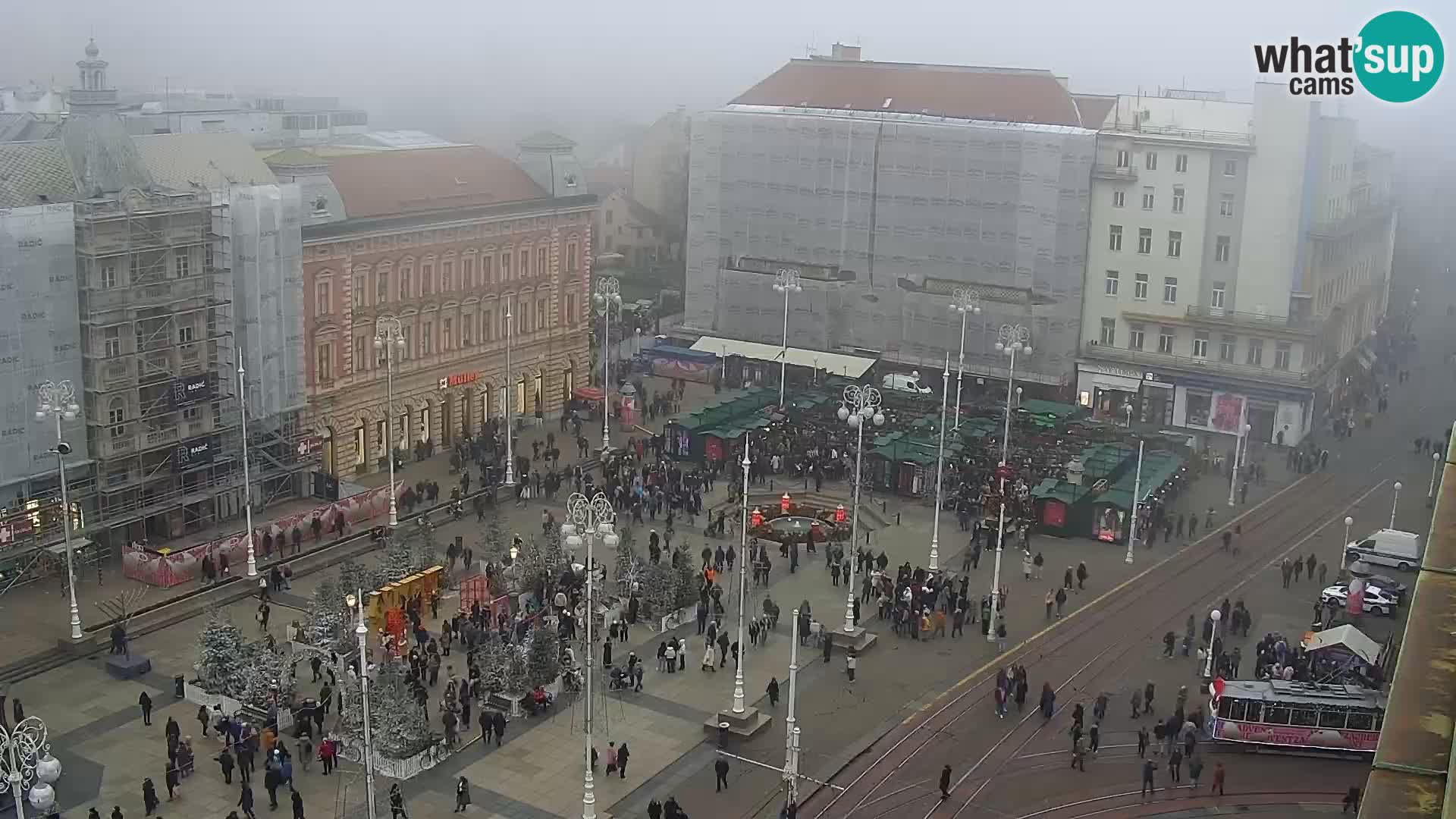 Plaza Ban Jelačić camera en vivo Zagreb – Hotel Dubrovnik