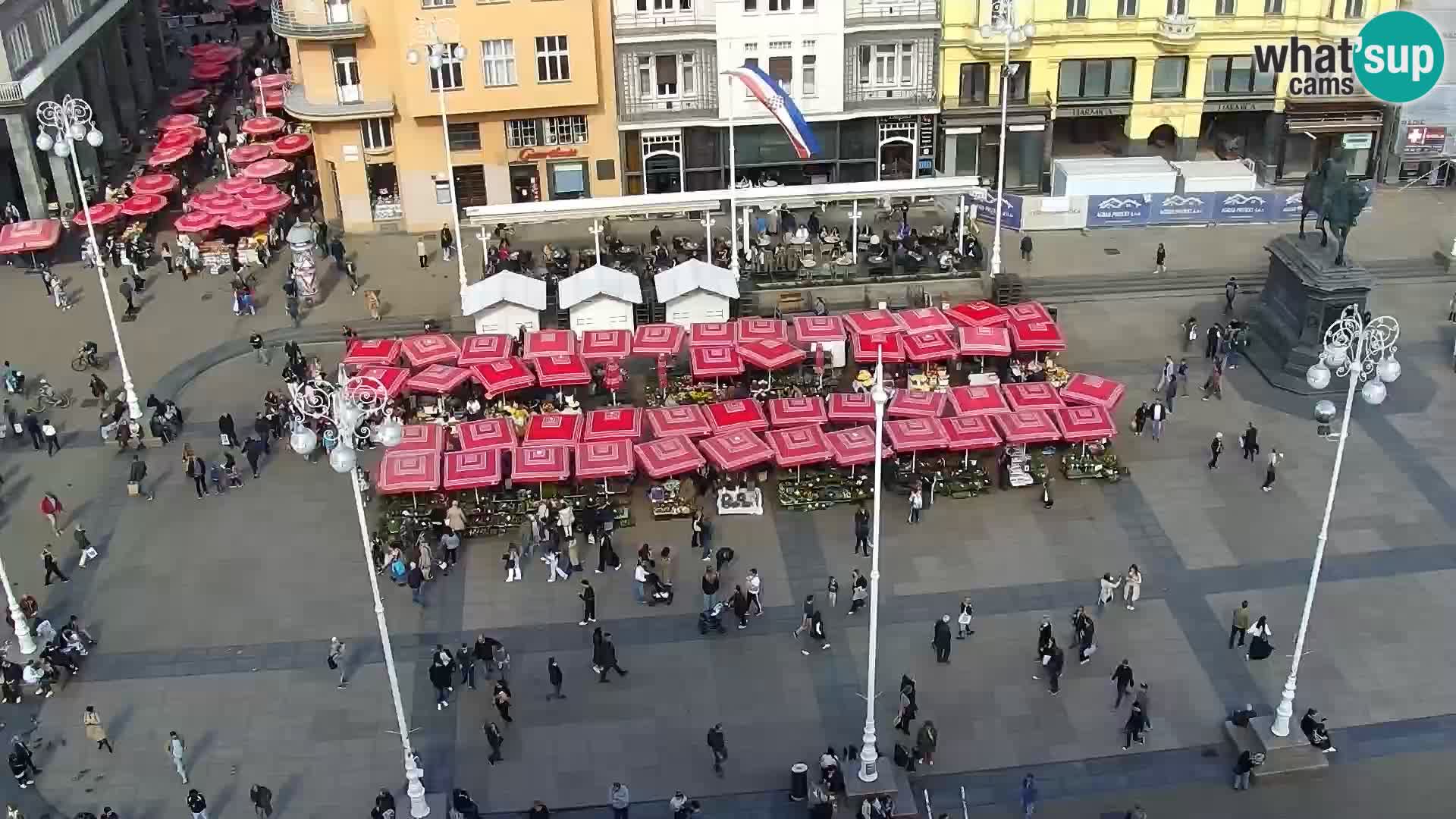 Trg Bana Jelačića v živo Zagreb – Hotel Dubrovnik