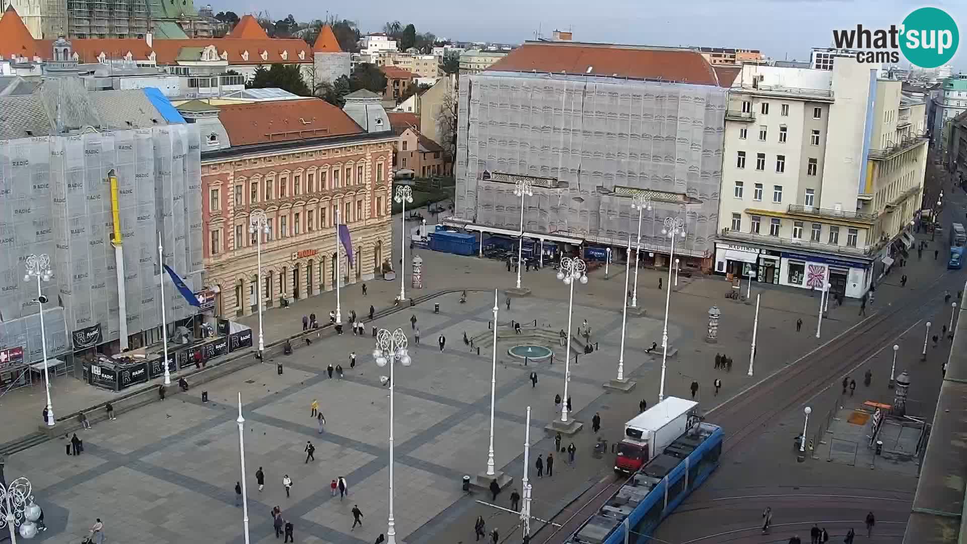 Plaza Ban Jelačić camera en vivo Zagreb – Hotel Dubrovnik