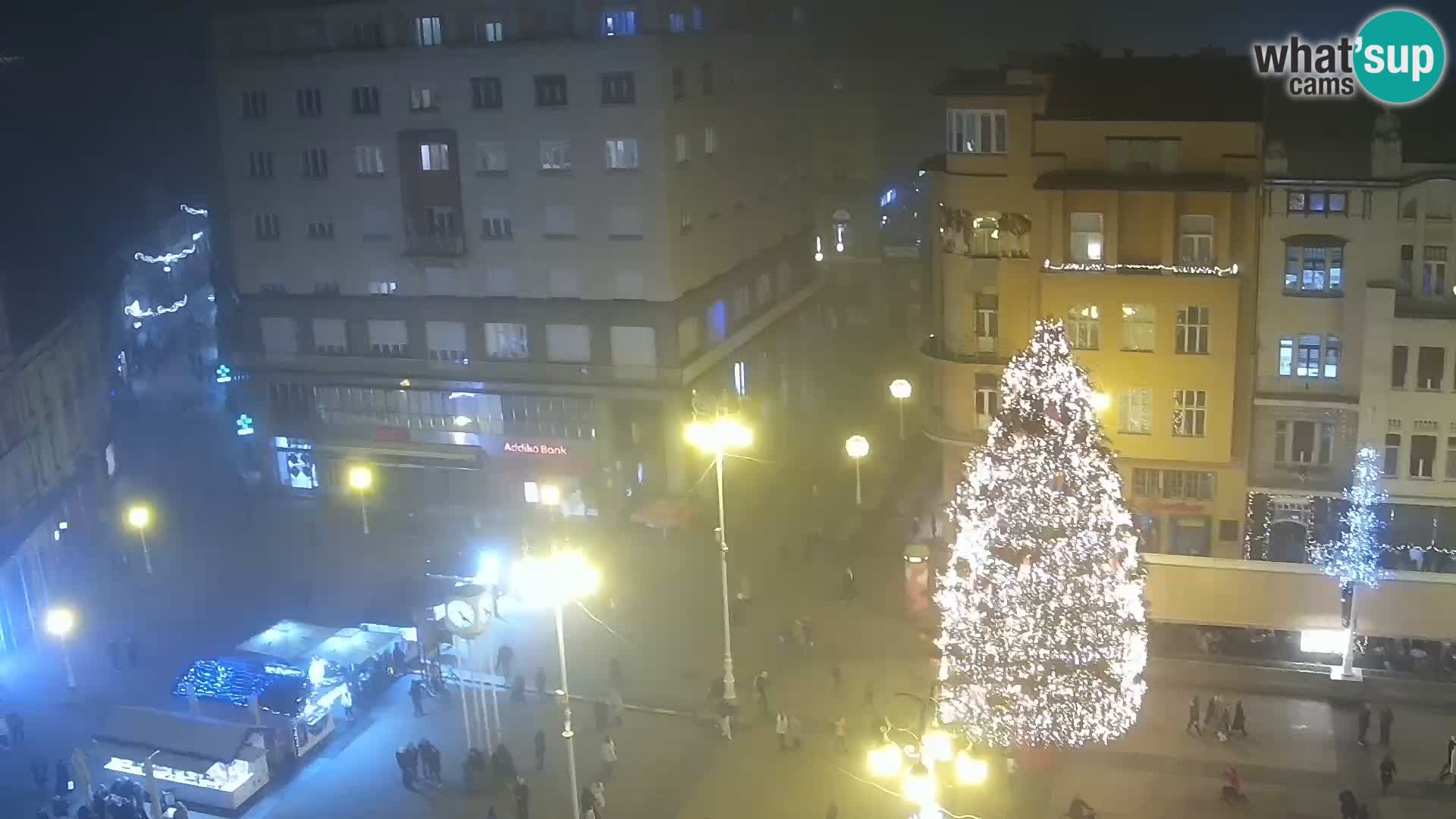 Trg Bana Jelačića web kamera Zagreb – Hotel Dubrovnik