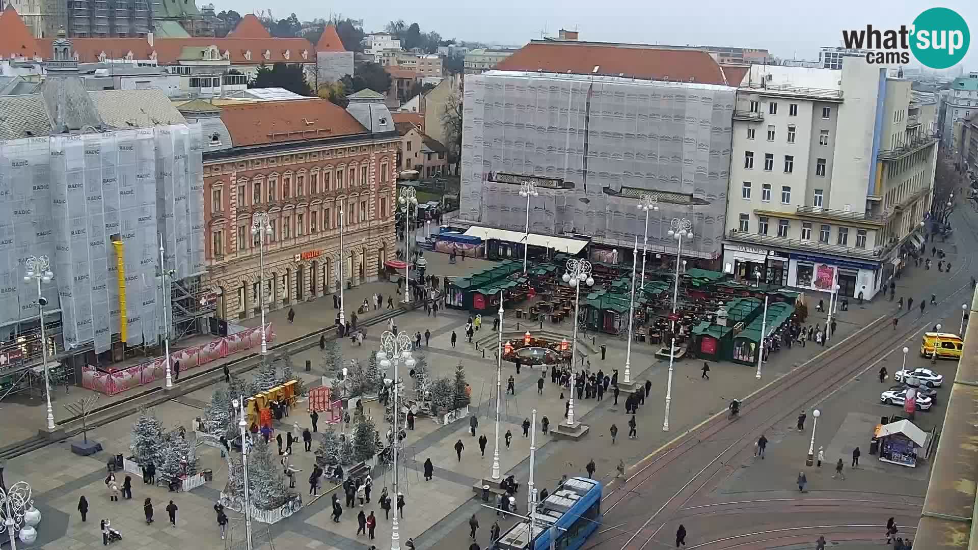 LIVE Webcam Zagreb Hotel Dubrovnik | Ban Jelačić square