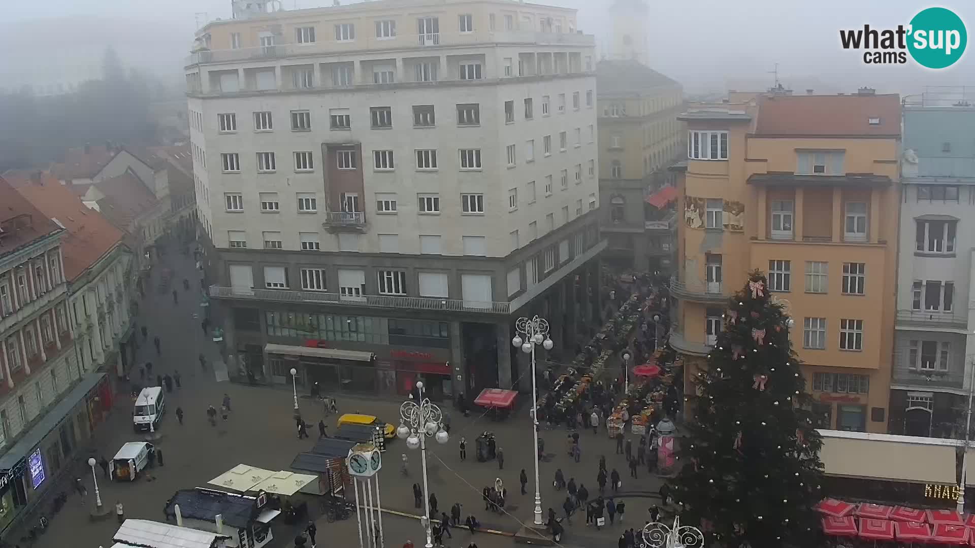 Plaza Ban Jelačić camera en vivo Zagreb – Hotel Dubrovnik