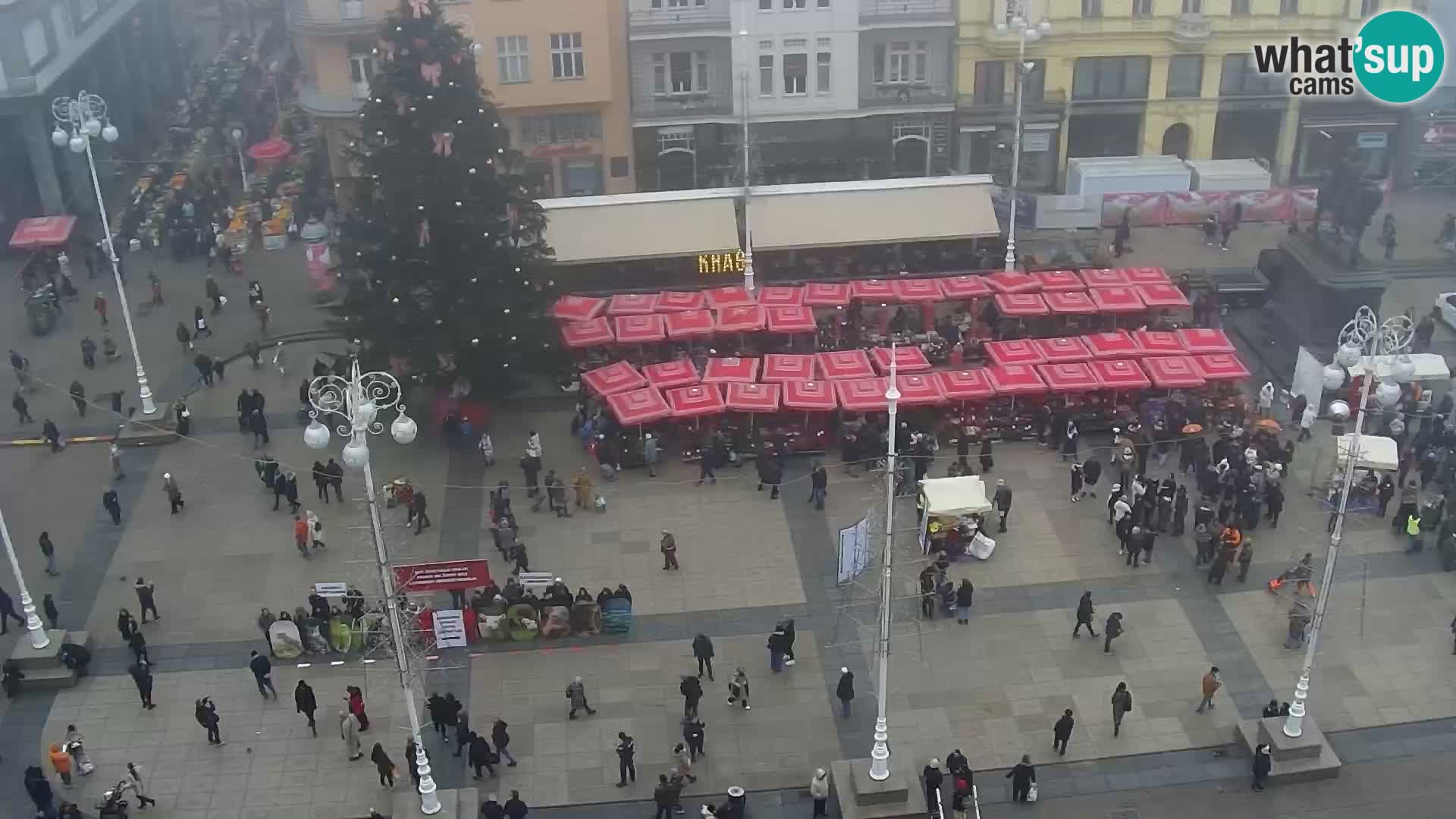 Plaza Ban Jelačić camera en vivo Zagreb – Hotel Dubrovnik