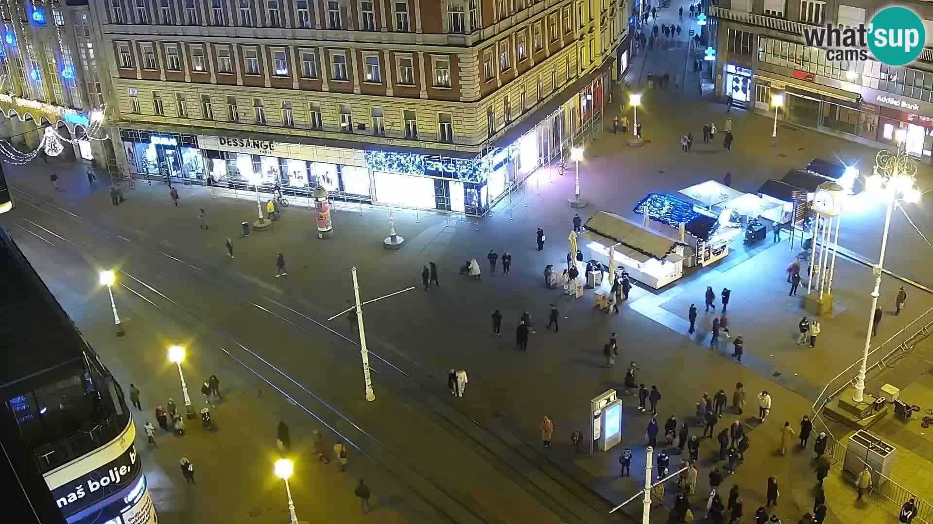 Trg Bana Jelačića web kamera Zagreb – Hotel Dubrovnik