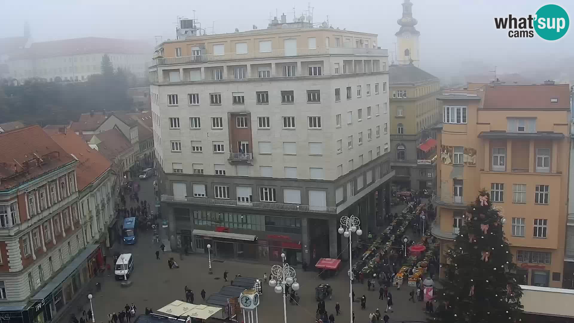 Piazza Ban Jelačić livecam Zagreb – Hotel Dubrovnik