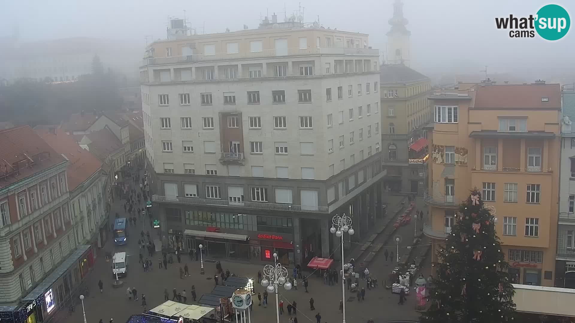 Plaza Ban Jelačić camera en vivo Zagreb – Hotel Dubrovnik