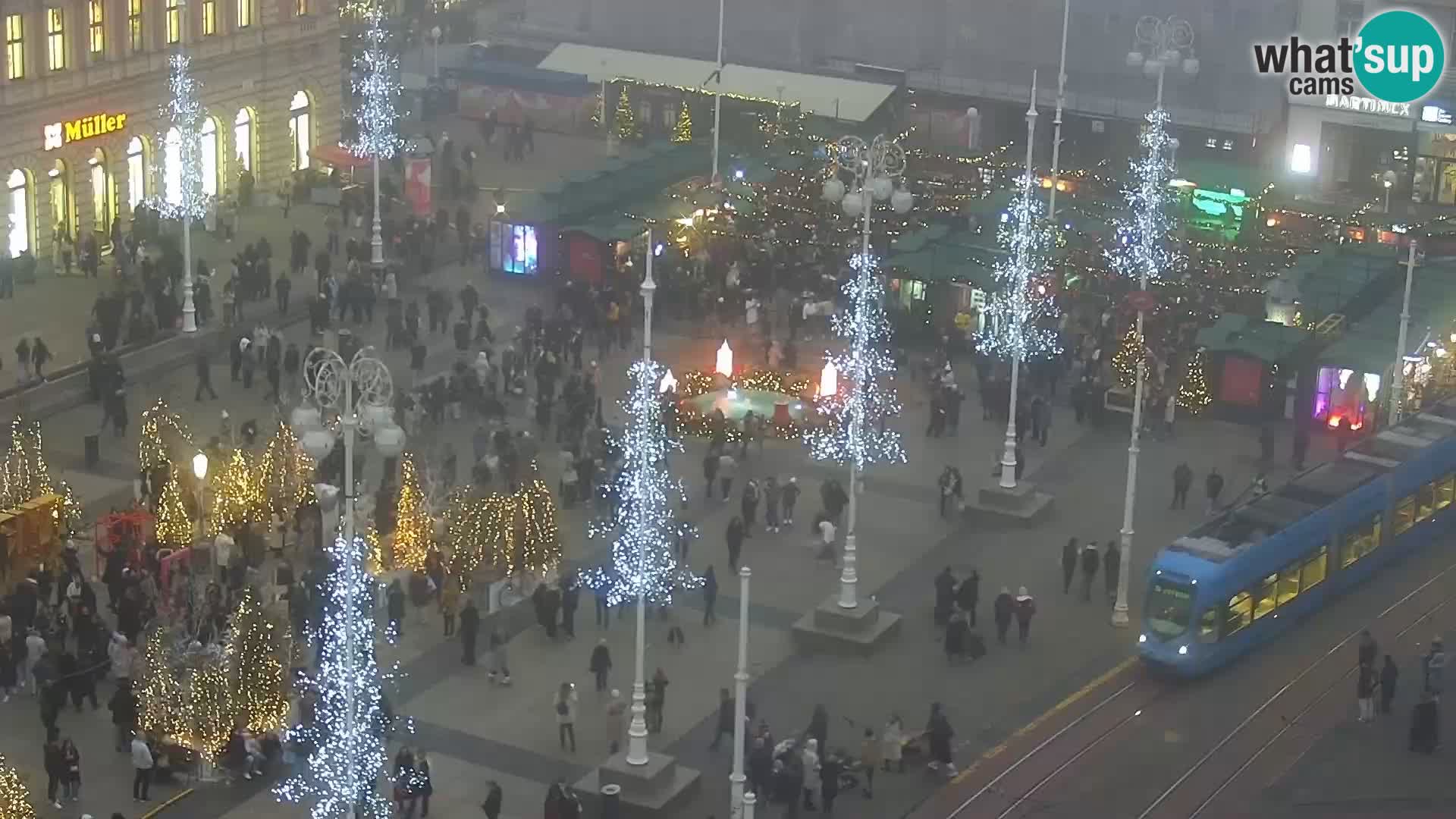 Plaza Ban Jelačić camera en vivo Zagreb – Hotel Dubrovnik