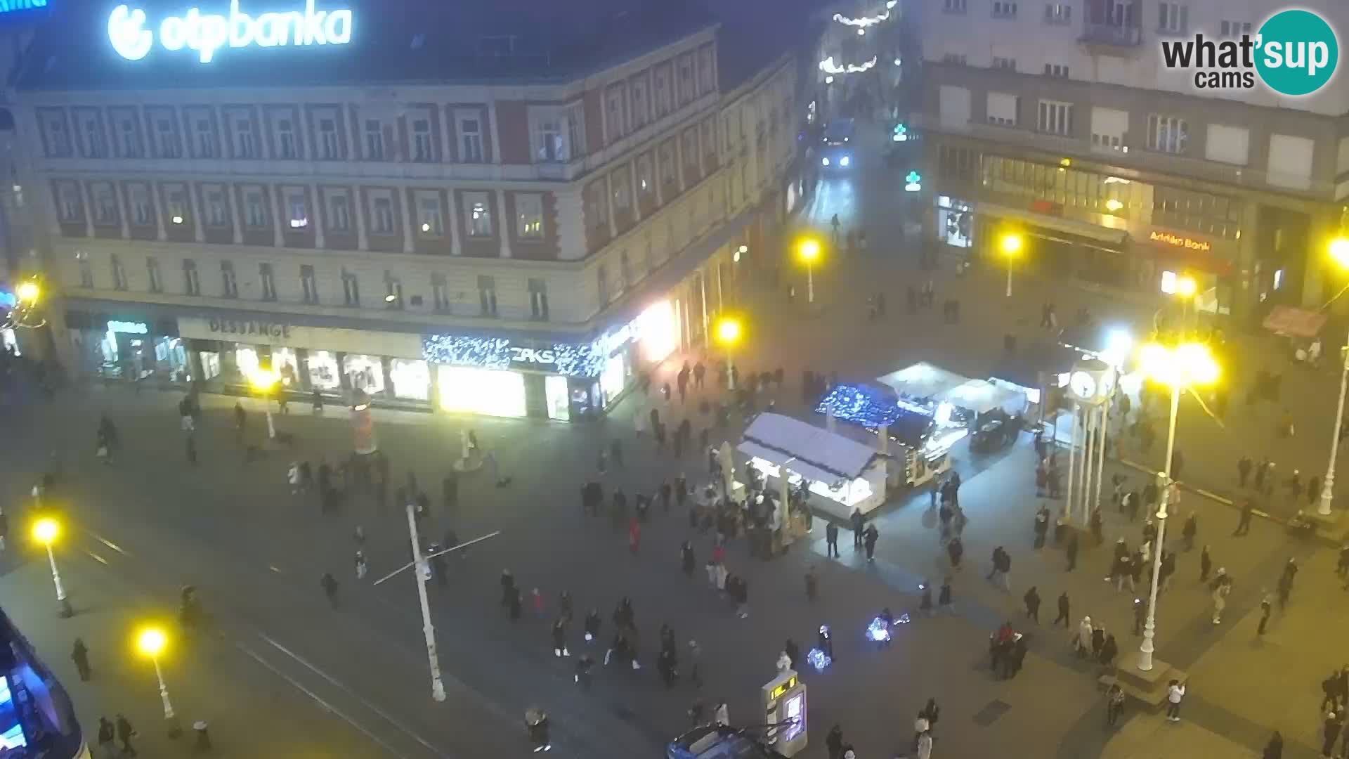 Trg Bana Jelačića web kamera Zagreb – Hotel Dubrovnik
