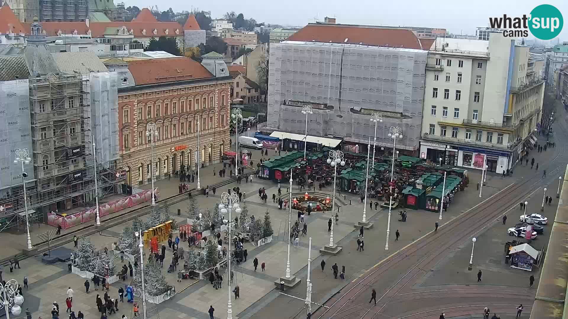 Trg Bana Jelačića web kamera Zagreb – Hotel Dubrovnik