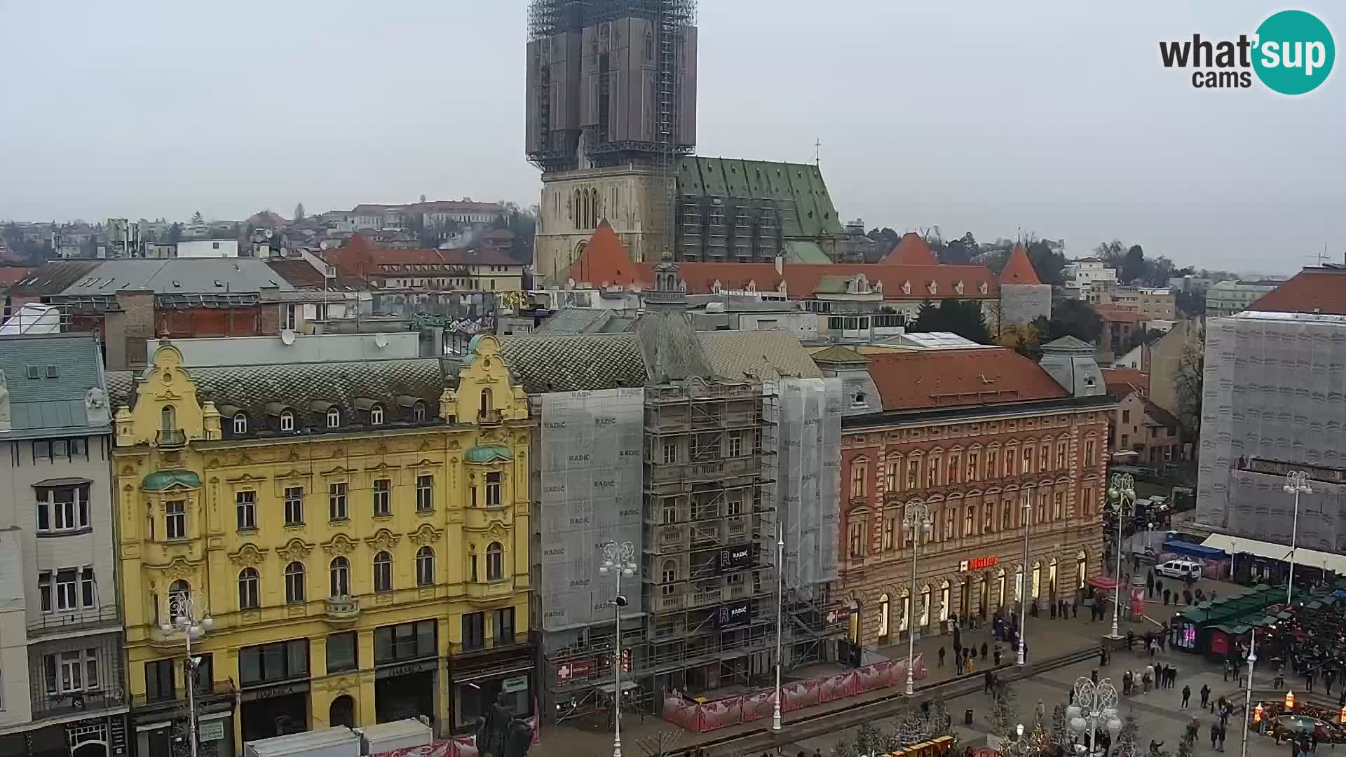 LIVE Webcam Zagreb Hotel Dubrovnik | Ban Jelačić square