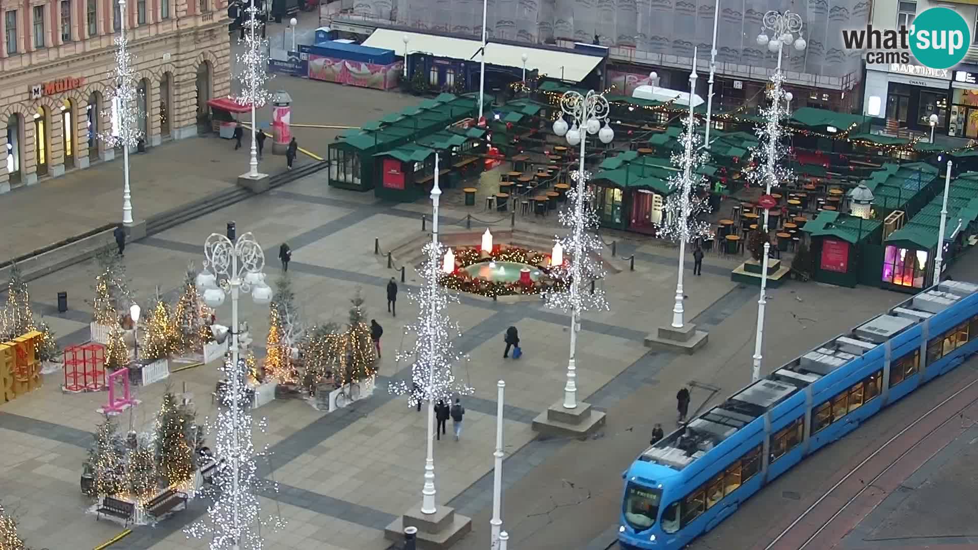 Plaza Ban Jelačić camera en vivo Zagreb – Hotel Dubrovnik