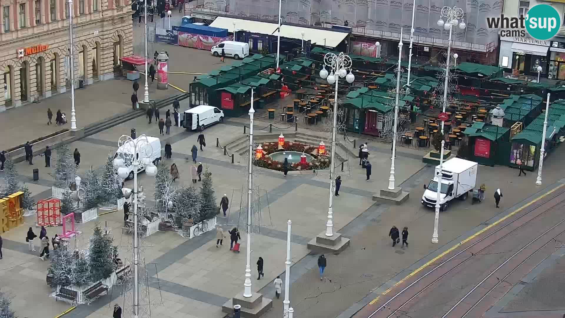 Ban Jelačić Platz  Live webcam Zagreb – Hotel Dubrovnik