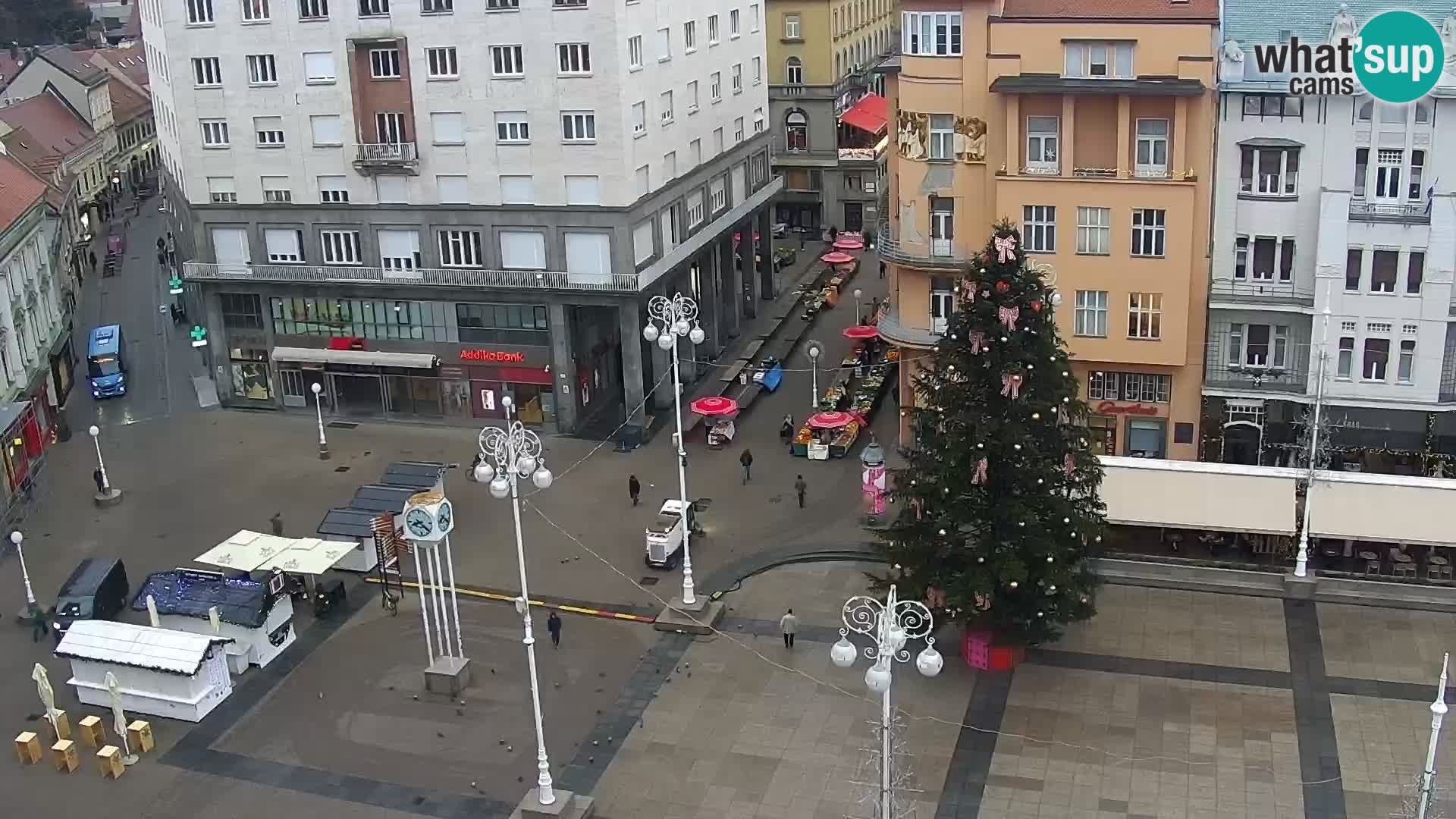 Trg Bana Jelačića web kamera Zagreb – Hotel Dubrovnik